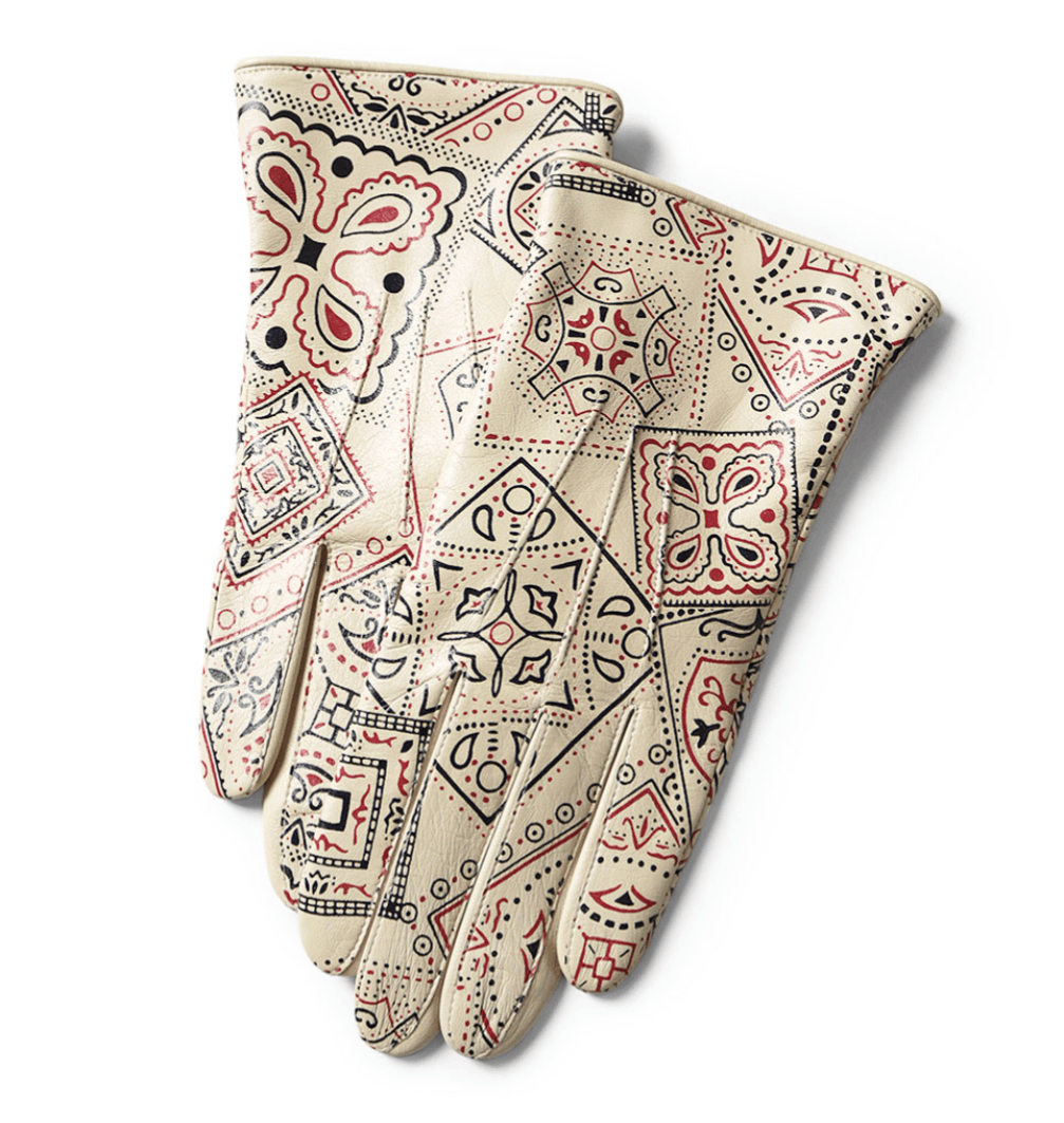 Kapital Leather COOKIE bandana glove Size ONE SIZE - 5 Thumbnail