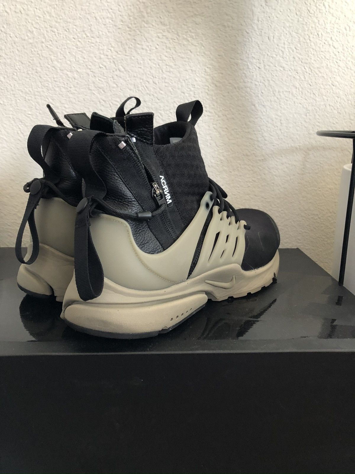 Acronym × Nike NIKE x ACRONYM Air Presto Mid "Black/Bamboo" Size US 10.5 / EU 43-44 - 7 Thumbnail