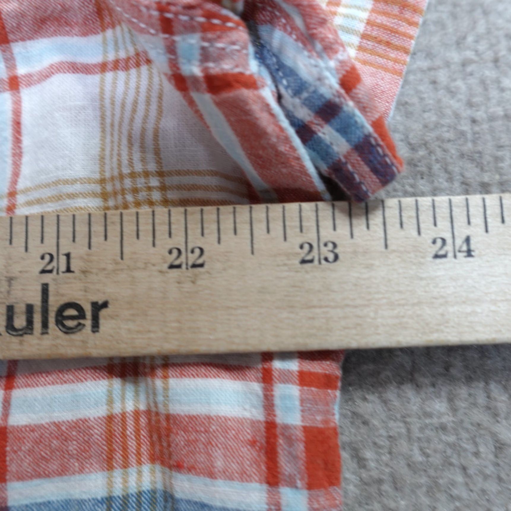 Lucky Brand Lucky Brand Shirt XL Beige Plaid Short Sleeve Linen Cotton Blend Men Size US XL / EU 56 / 4 - 7 Thumbnail
