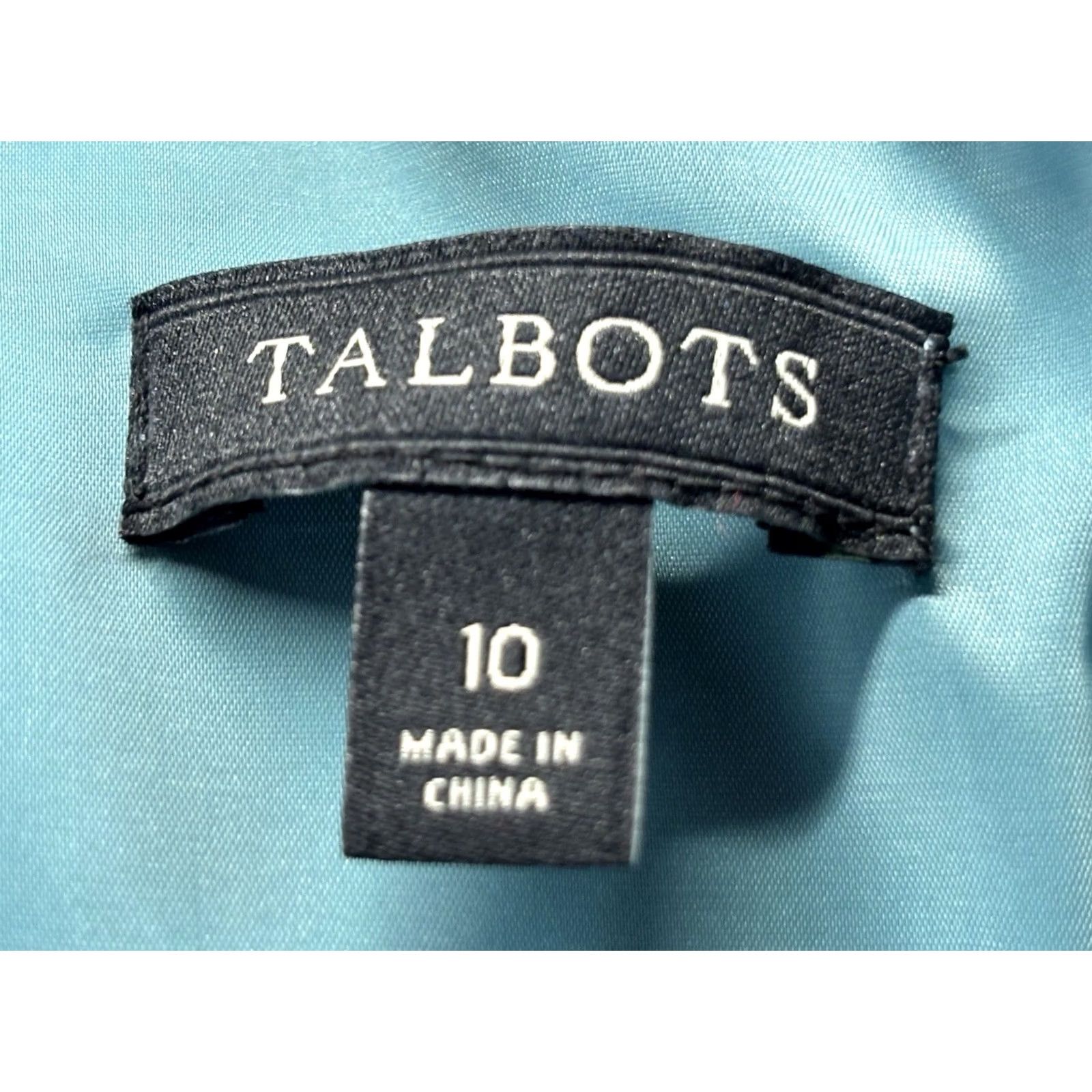 Talbots Talbots Silk Sheath Dress Women’s 10 Blue Sleeveless Lined Classic Party/Cocktail Size L / US 10 / IT 46 - 6 Thumbnail