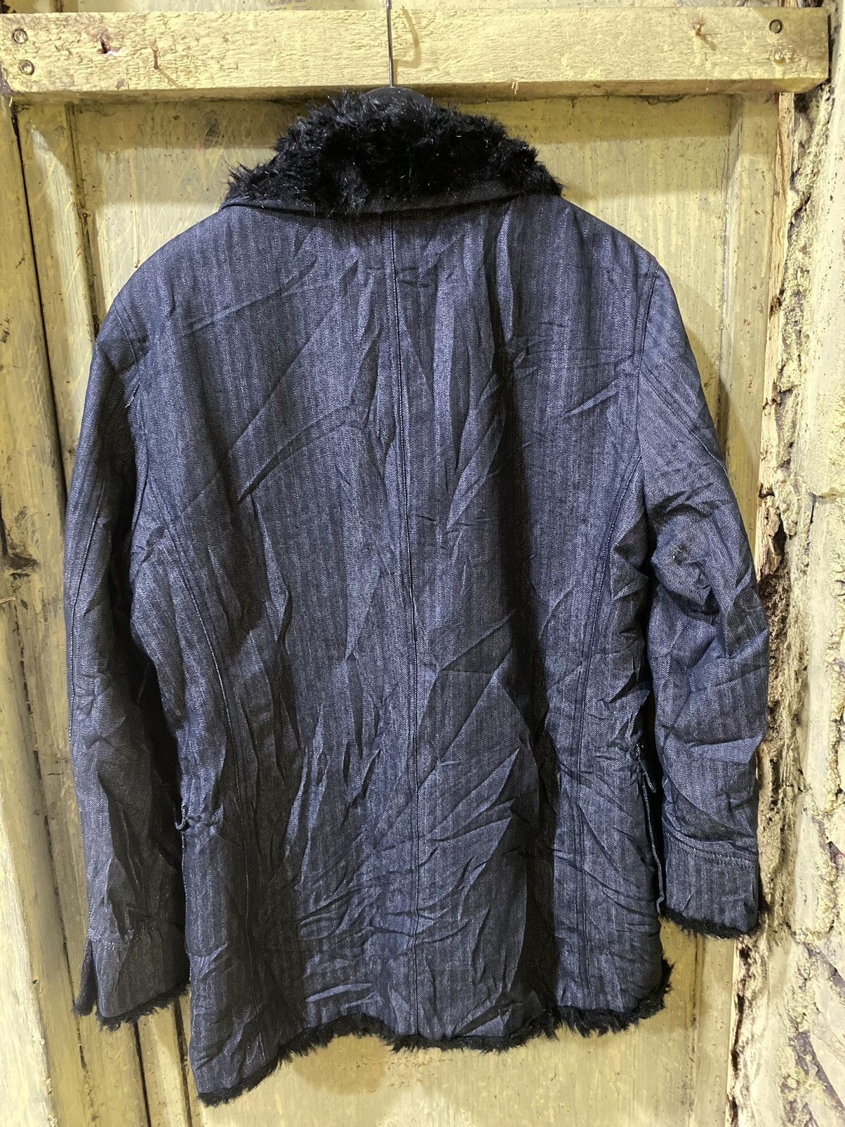 Comme des Garcons × Japanese Brand comme ca ism fur coat denim jaket Size US L / EU 52-54 / 3 - 4 Thumbnail
