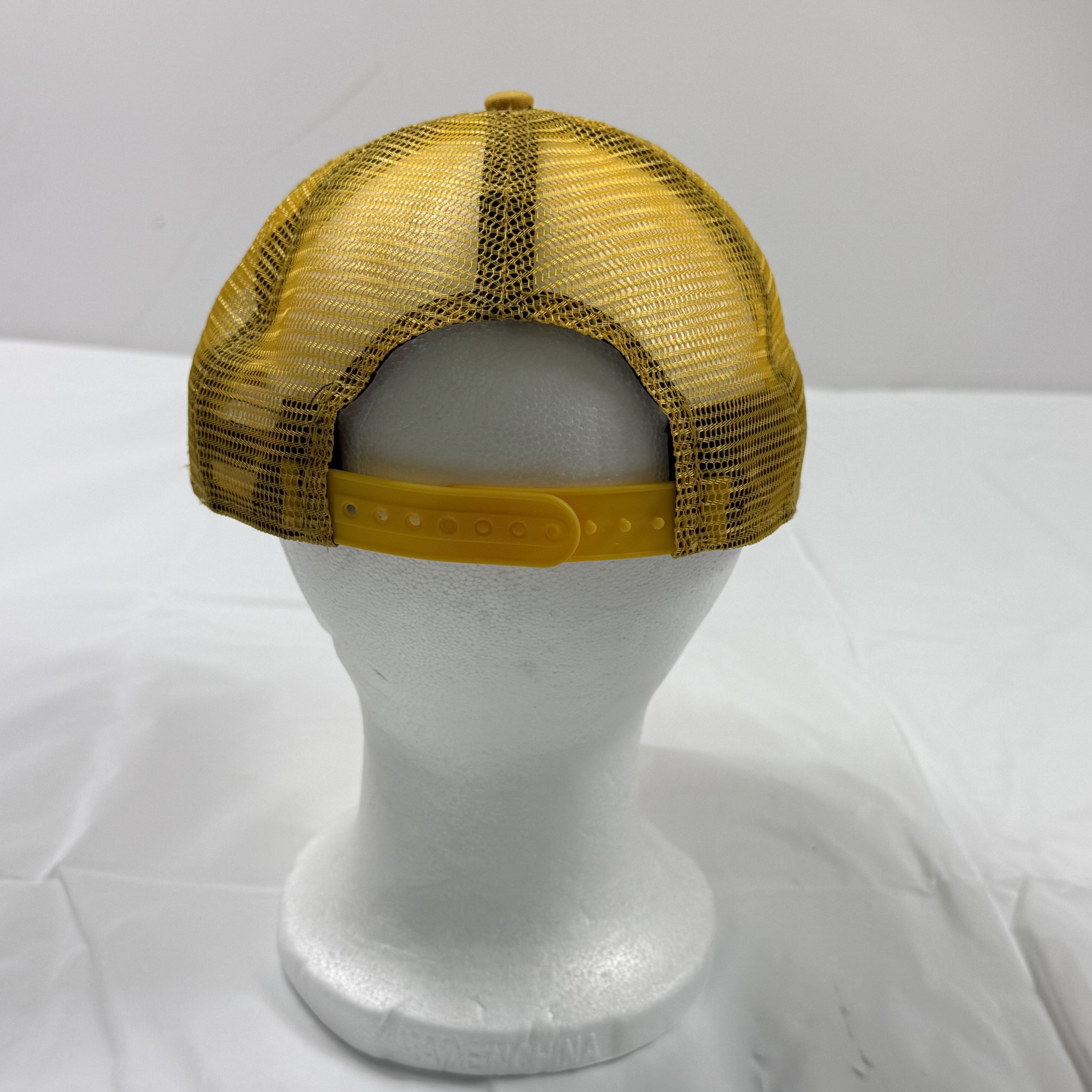 Eric Emanuel Eric Emanuel EE Logo Trucker Hat Yellow Cream Mesh Snapback Size ONE SIZE - 3 Thumbnail