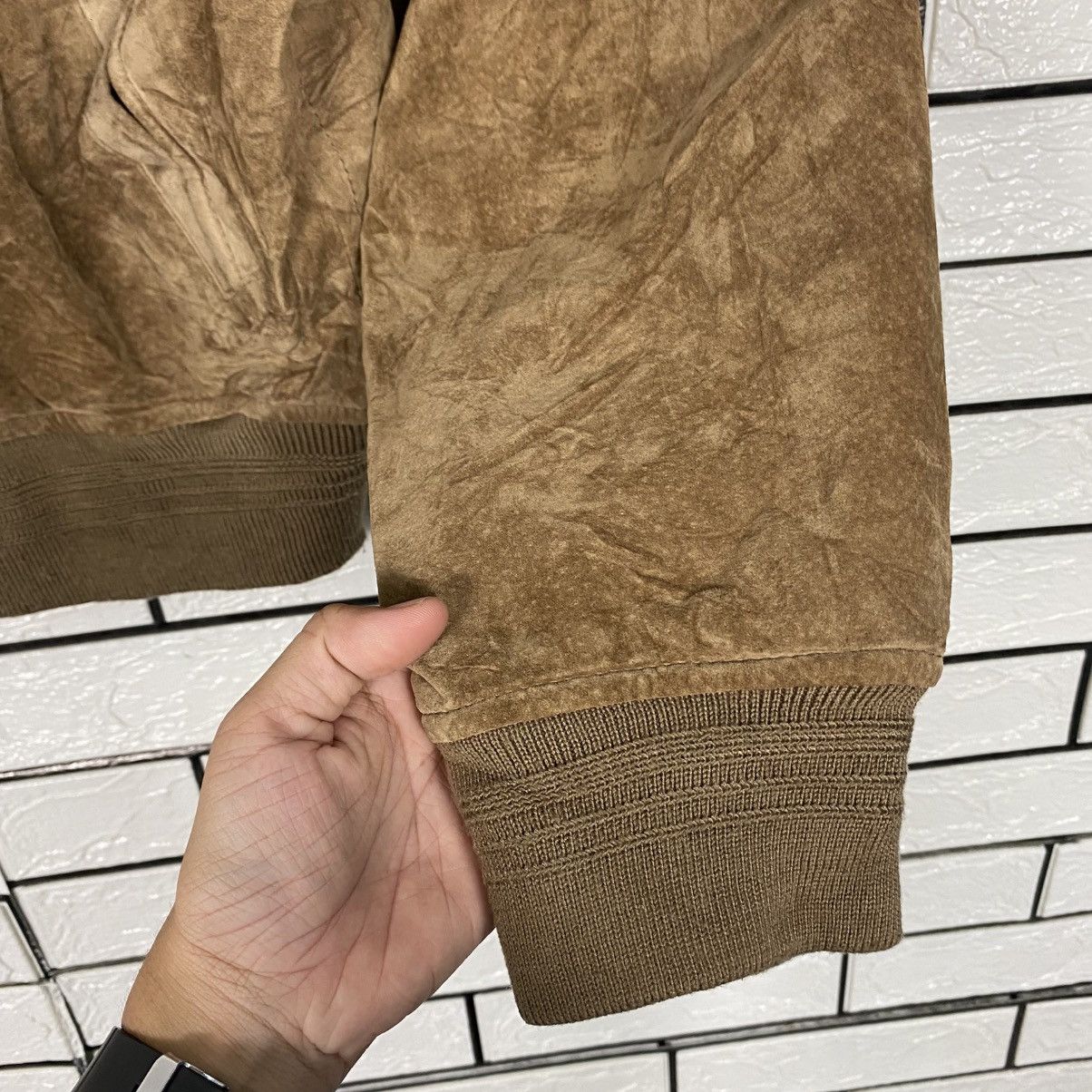 Japanese Brand 📌Vintage Genuine Leather Jacket Comme Ca Ism Big Logo Size US M / EU 48-50 / 2 - 16 Thumbnail