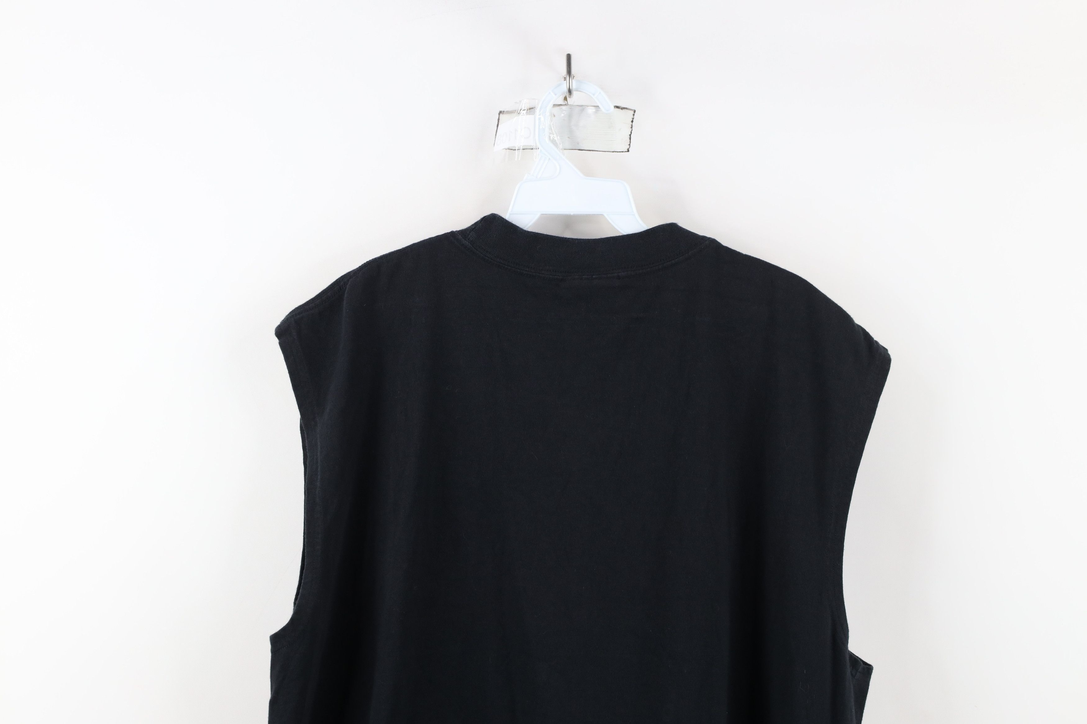 Vintage Vintage 90s Streetwear Sleeveless Muscle T-Shirt Black Size US XL / EU 56 / 4 - 12 Thumbnail