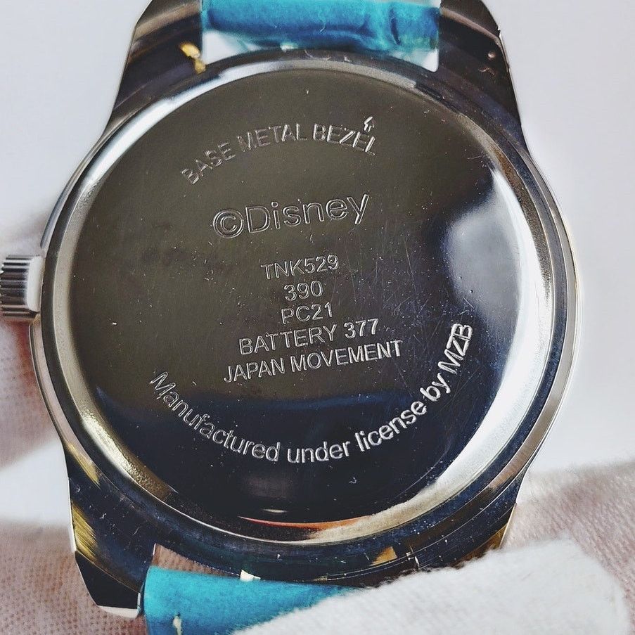 Disney Disney Tinker Bell Silver Analog Watch Blue Band Size ONE SIZE - 6 Thumbnail