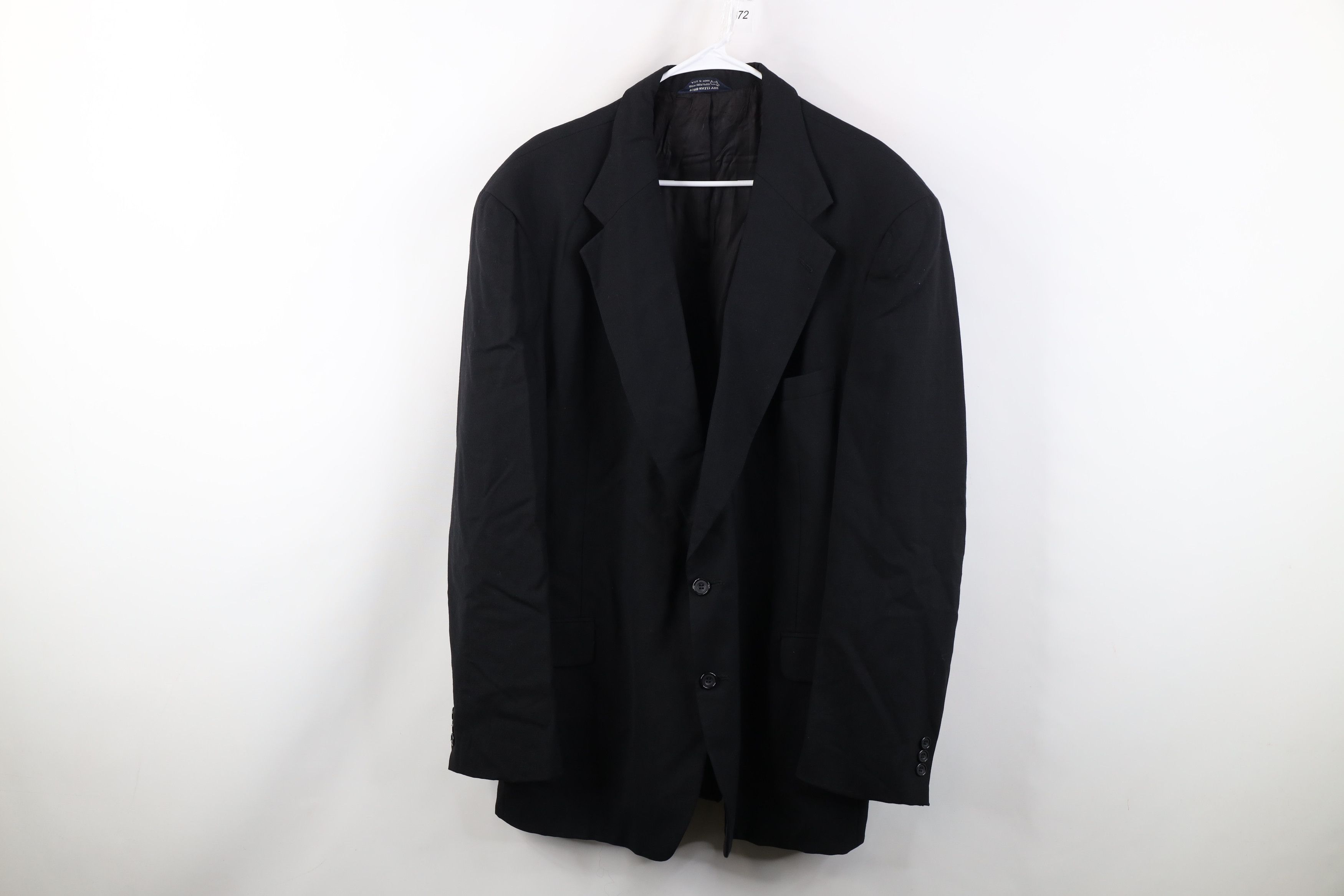 Vintage Vintage 70s Streetwear Suit Coat Blazer Jacket Black USA Size US XXL / EU 58 / 5 - 1 Thumbnail