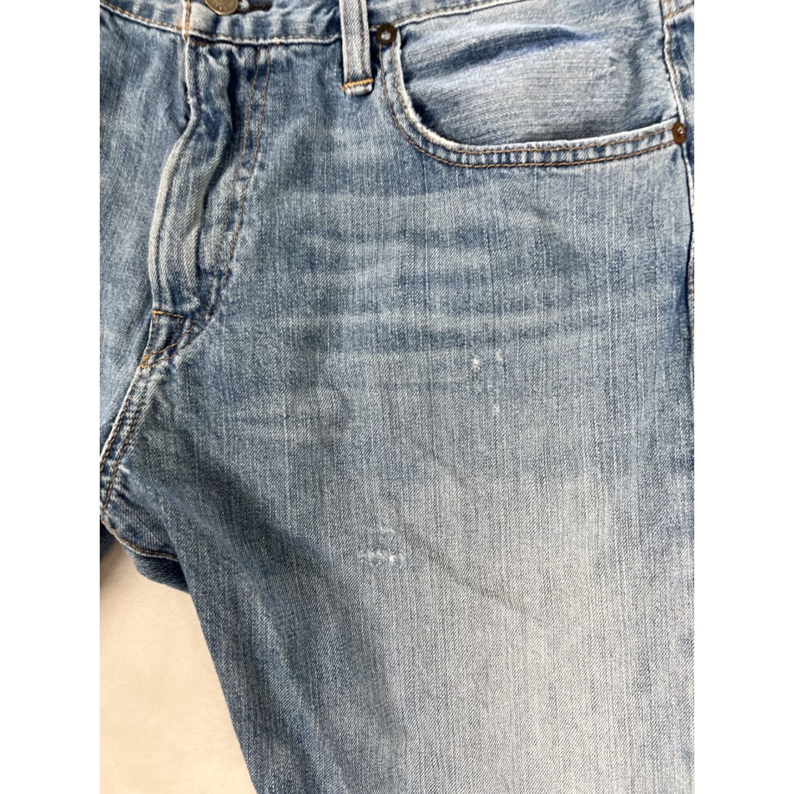 Polo Ralph Lauren VINTAGE Polo Ralph Lauren Jeans Denim 34x29 Relaxed Straight 5-Pocket Logo Blue Men 90s Retro USA Polo Ralph Lauren Jeans Breaks-READ Altered Size US S / EU 44-46 / 1 - 2 Thumbnail