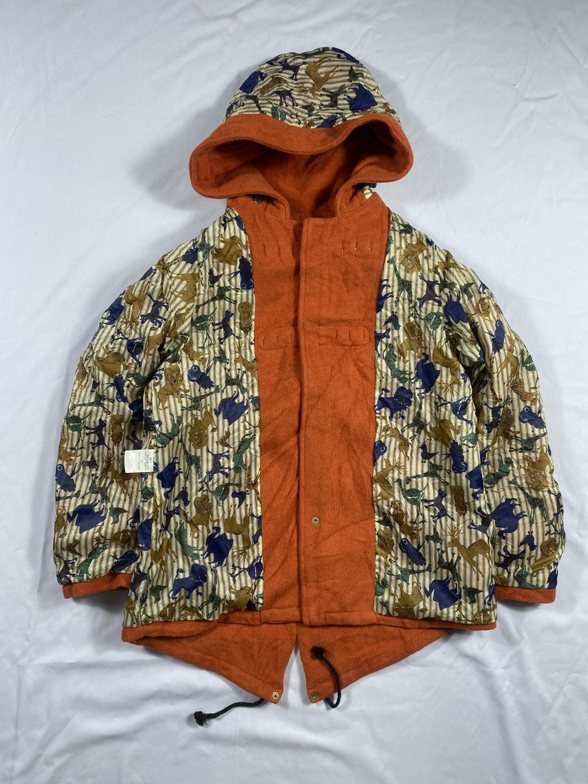 Ne-Net Issey Miyake ne-net Cats Animal print Wool Jacket Size US M / EU 48-50 / 2 - 3 Thumbnail