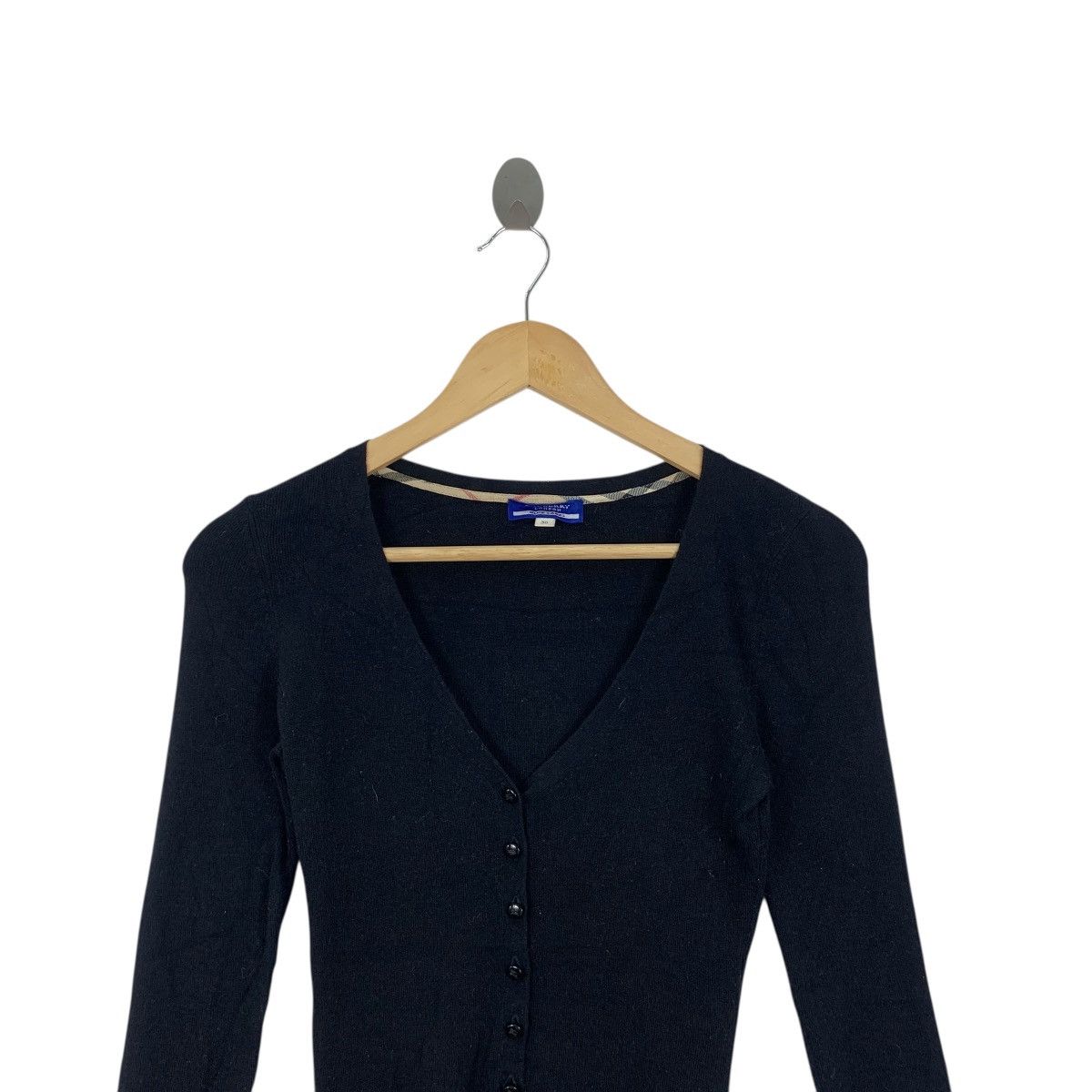 Burberry Vintage BURBERRY LONDON BLUE LABEL Knitwear Cardigan Tee Size XXS / US 00 / IT 34 - 2 Thumbnail