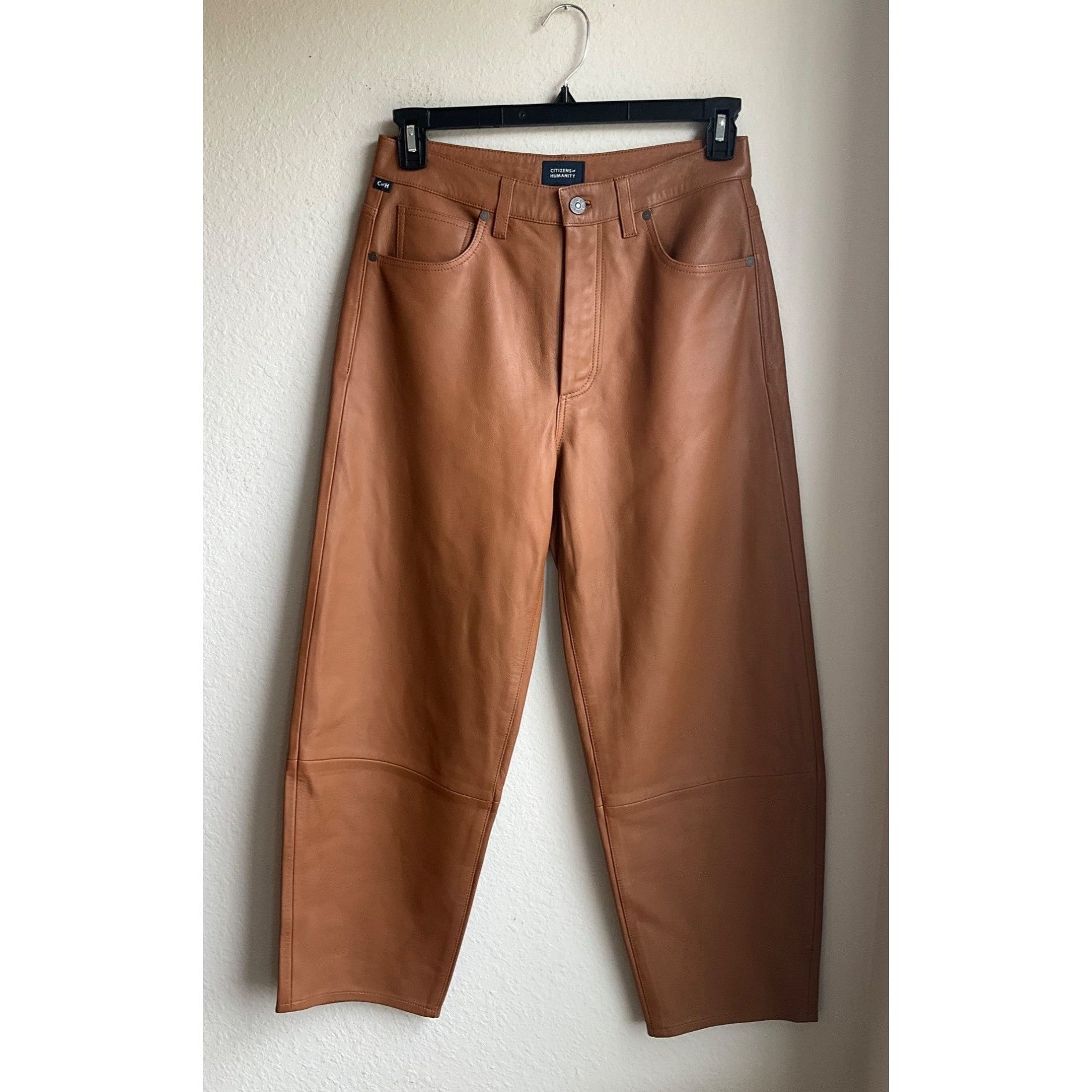 image of New No Tags Citizens Of Humanity Sz.28 Brandy Calista Lambsk in Brandy Camel Brown, Women's