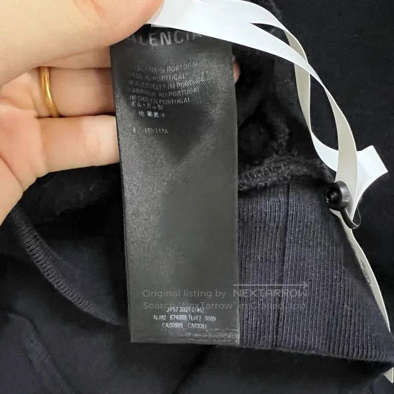 Balenciaga Balenciaga Black Logo Print Hoodie. Size US M / EU 48-50 / 2 - 3 Thumbnail