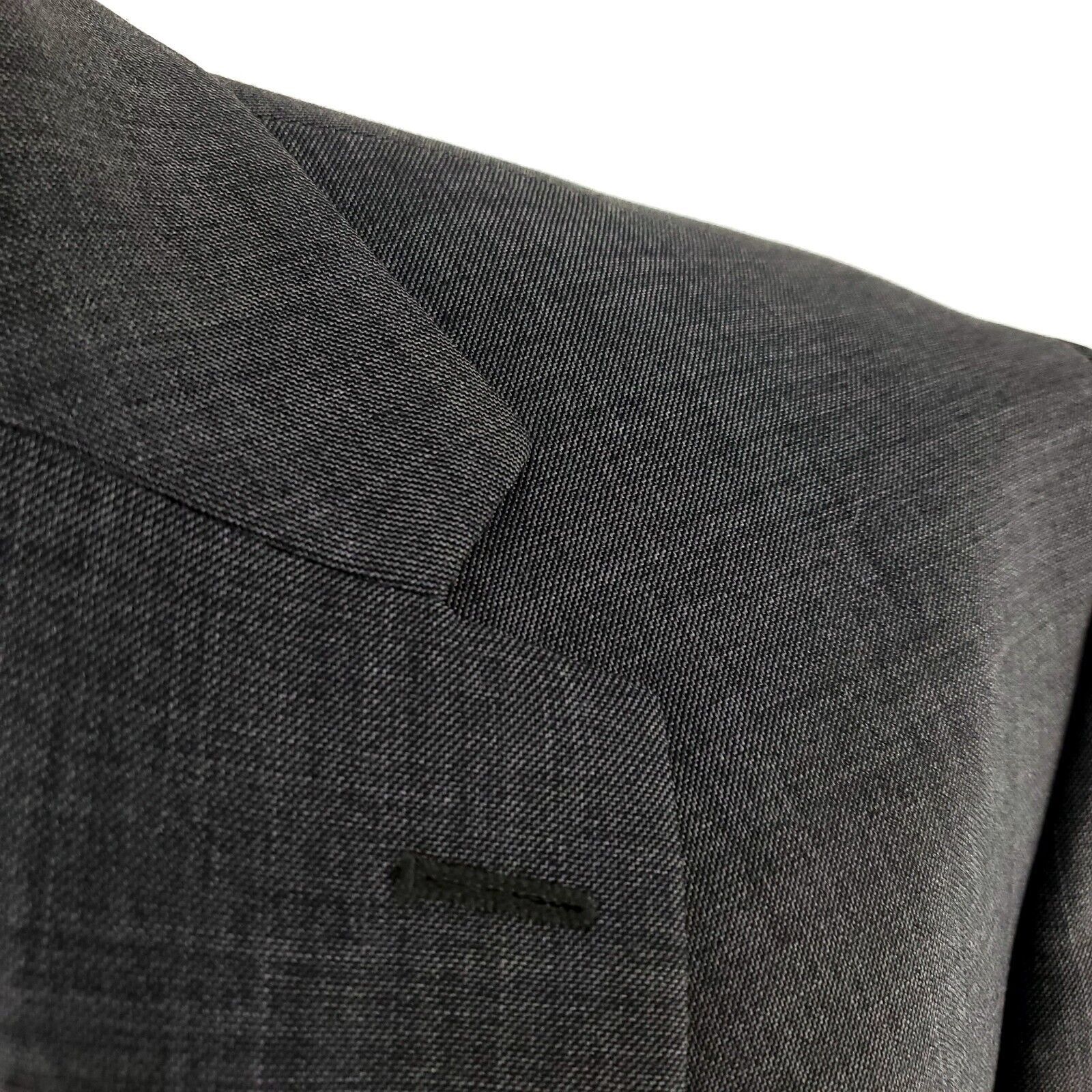 Lauren Ralph Lauren Lauren Ralph Lauren Wool 2 Button Blazer 42L Gray Sharkskin Size 42L - 2 Thumbnail