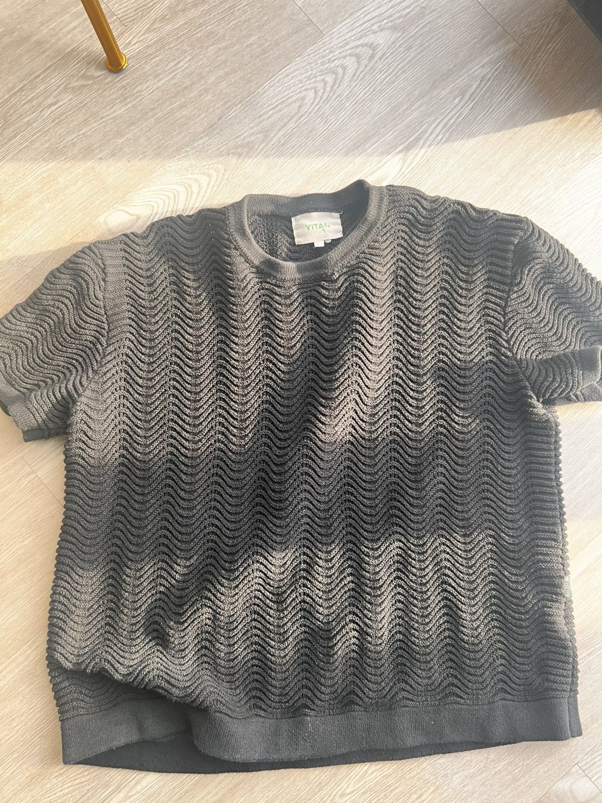 YITAI Yitai Black Shale Stitch T-Shirt, Size M Size US M / EU 48-50 / 2 - 2 Thumbnail