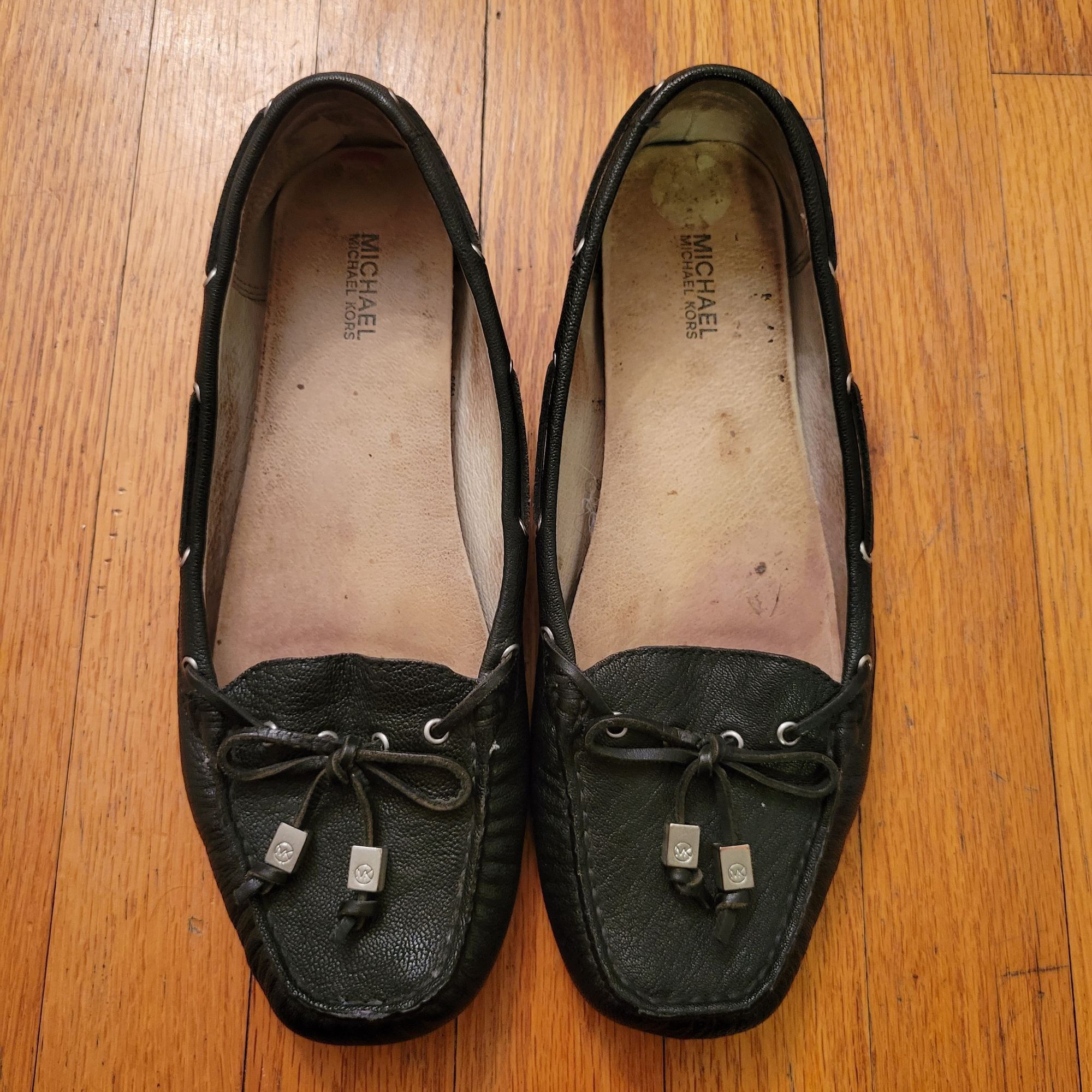 Michael Kors Michael Kors Black Leather Loafers Driving 8.5M Boat Shoes M Size US 8.5 / IT 38.5 - 2 Thumbnail