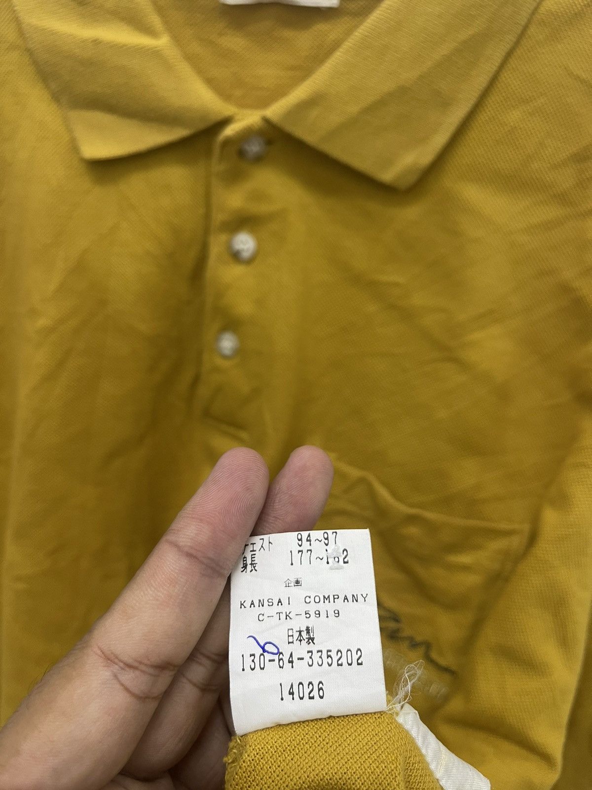 Kansai Yamamoto Rare Vintage KANSAI YAMAMOTO Kansai Man Embroidered Polo Size US L / EU 52-54 / 3 - 8 Thumbnail