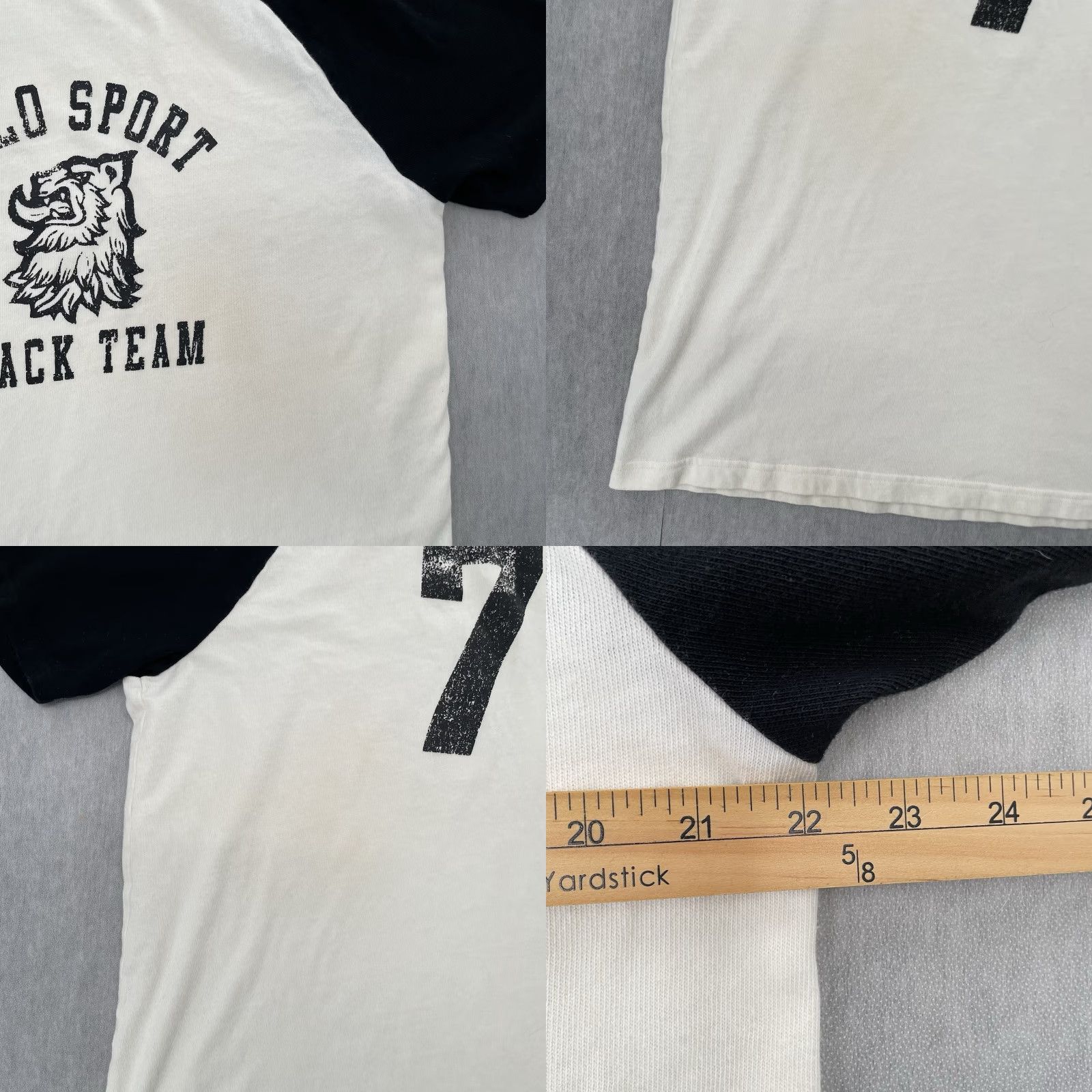 Polo Ralph Lauren VINTAGE Polo Ralph Lauren Sport Track Team T-Shirt Adult Large Red Crew Neck Short Sleeve Mens Size US L / EU 52-54 / 3 - 8 Thumbnail