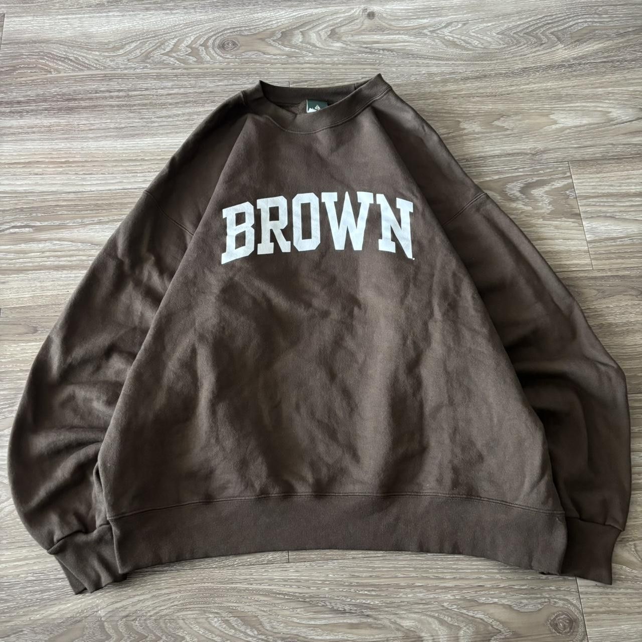 Vintage Crazy Vintage Y2K/2000s Brown Spellout Streetwear Essential Crewneck! Size L Size US L / EU 52-54 / 3 - 1 Thumbnail
