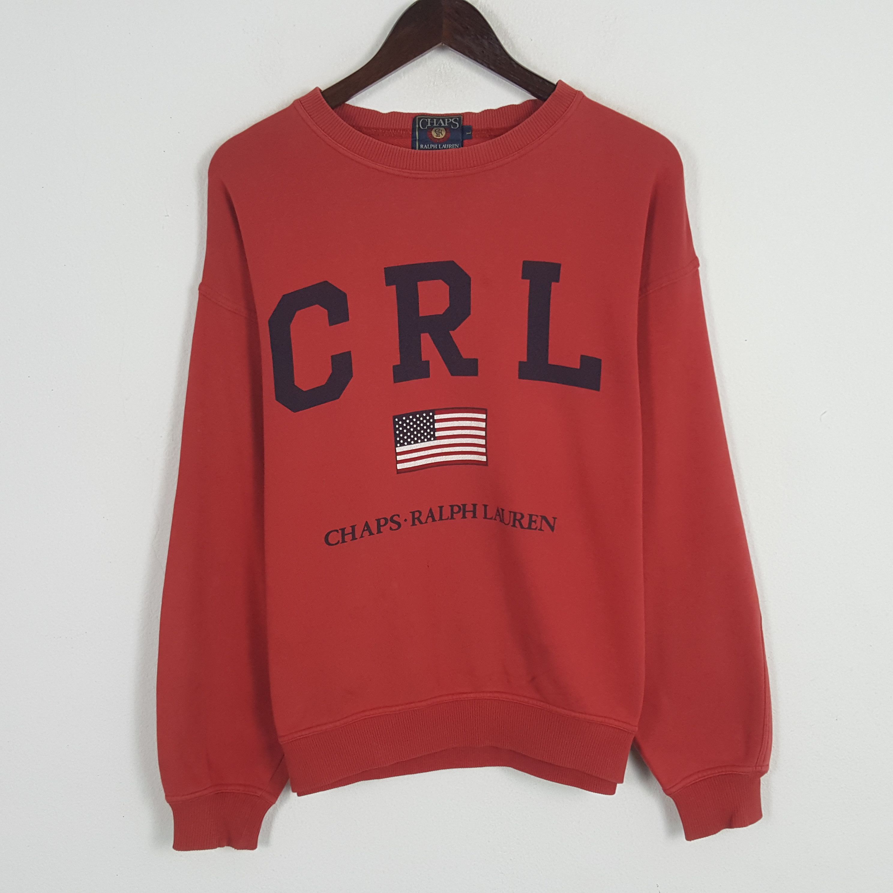 Chaps Ralph Lauren × Vintage Vintage CRL Chaps Ralph Lauren Sweatshirt Size US L / EU 52-54 / 3 - 1 Thumbnail