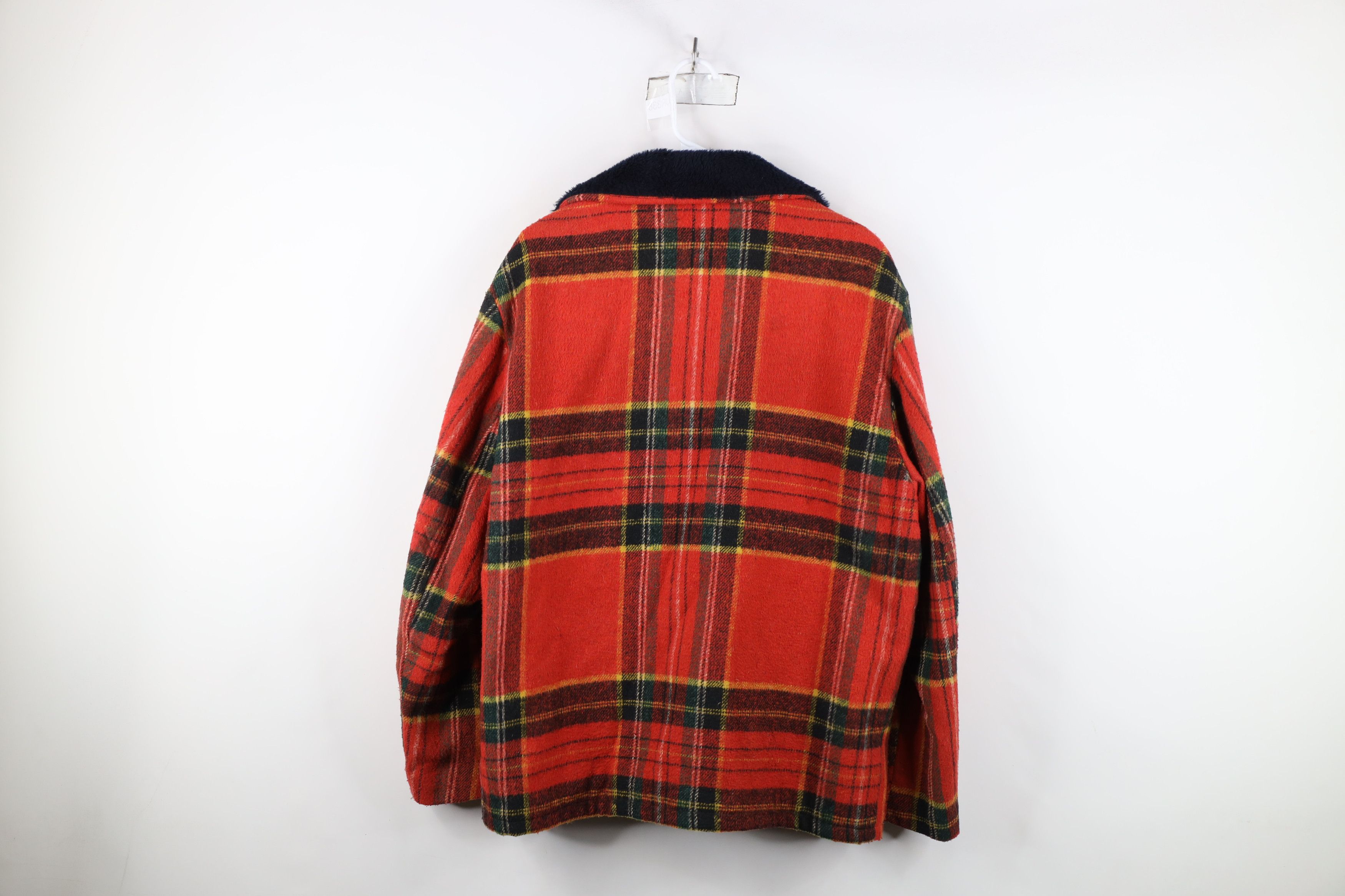 Vintage Vintage 70s Streetwear Fleece Lined Wool Button Jacket USA Size US L / EU 52-54 / 3 - 12 Thumbnail