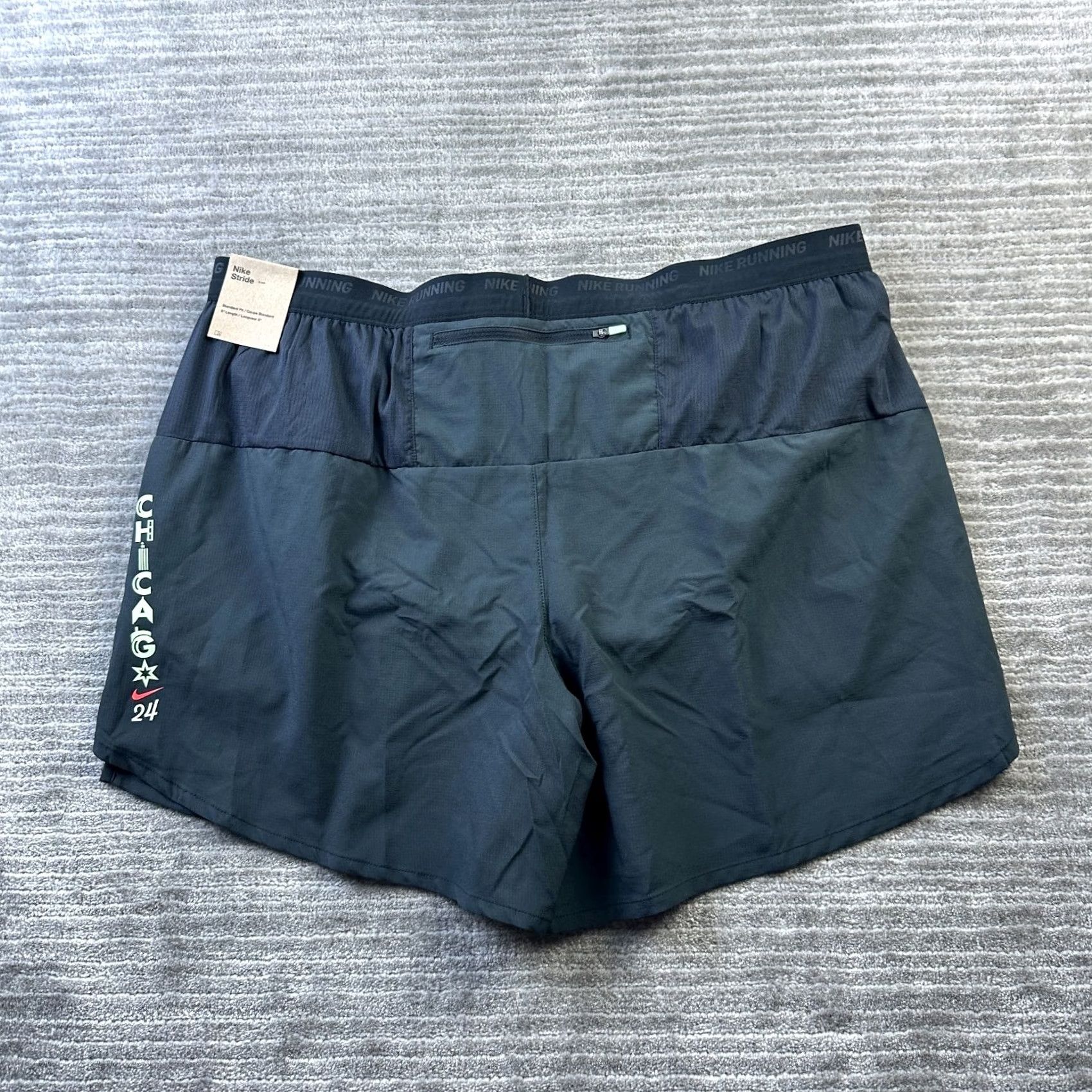 Nike Nike Flex Stride Running Shorts Mens XL Black 5" Lined Chicago Marathon Size US 36 / EU 52 - 2 Thumbnail