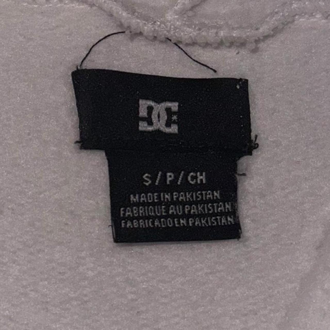 Vintage Y2K DC Shoe Co. USA Pullover Skate Hoodie White / Black Size US S / EU 44-46 / 1 - 4 Thumbnail