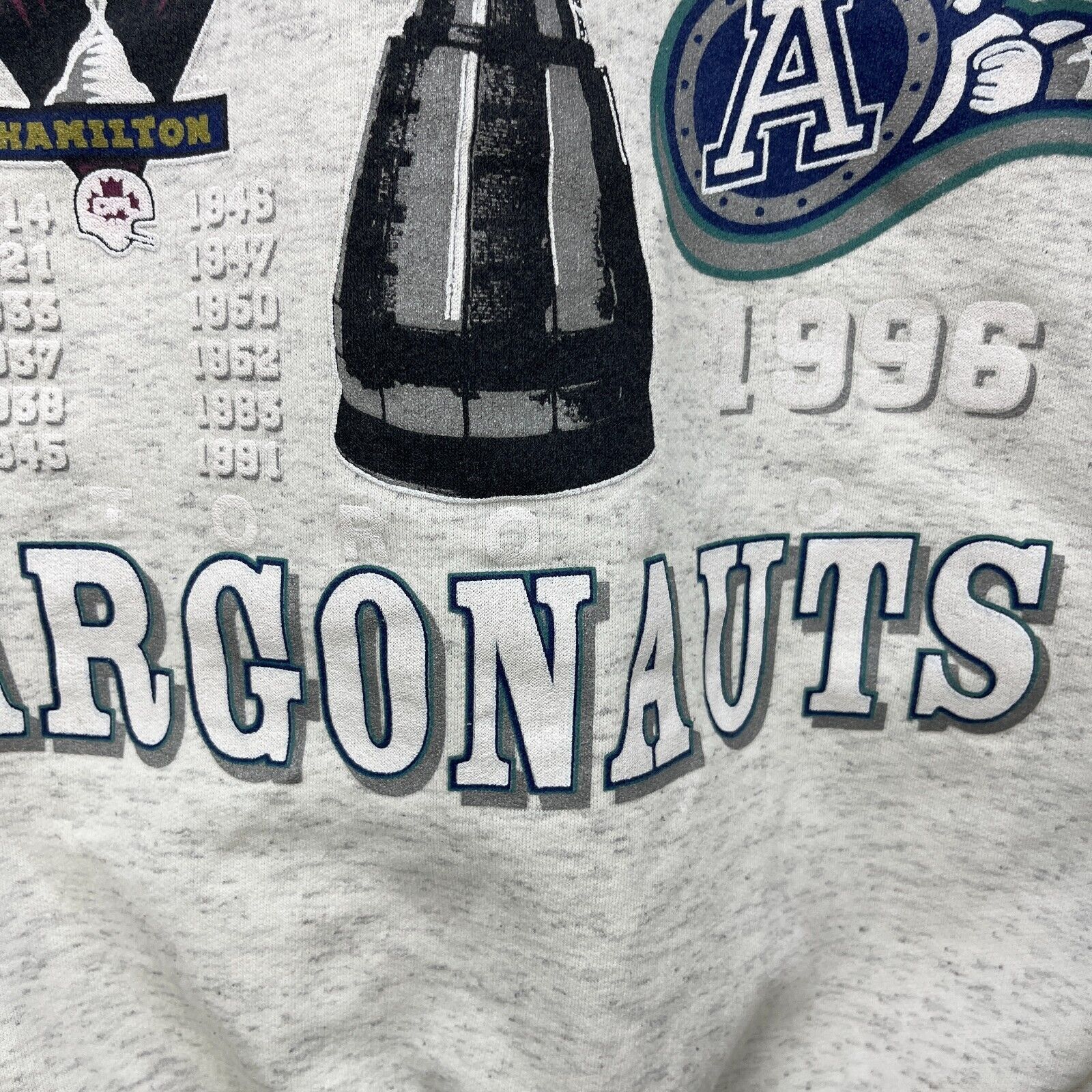 Vintage Vintage 1996 Gray Cup Champions LargeArgonauts Edmonton Size US L / EU 52-54 / 3 - 4 Thumbnail