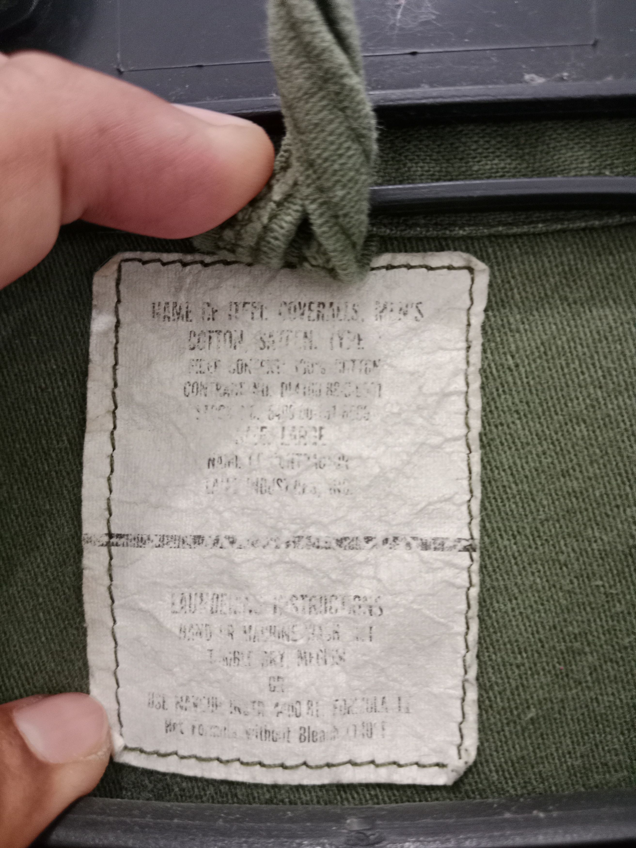Third & Army × Vintage Vintage 90s Army Coverall Military Flying Size US L / EU 52-54 / 3 - 10 Thumbnail