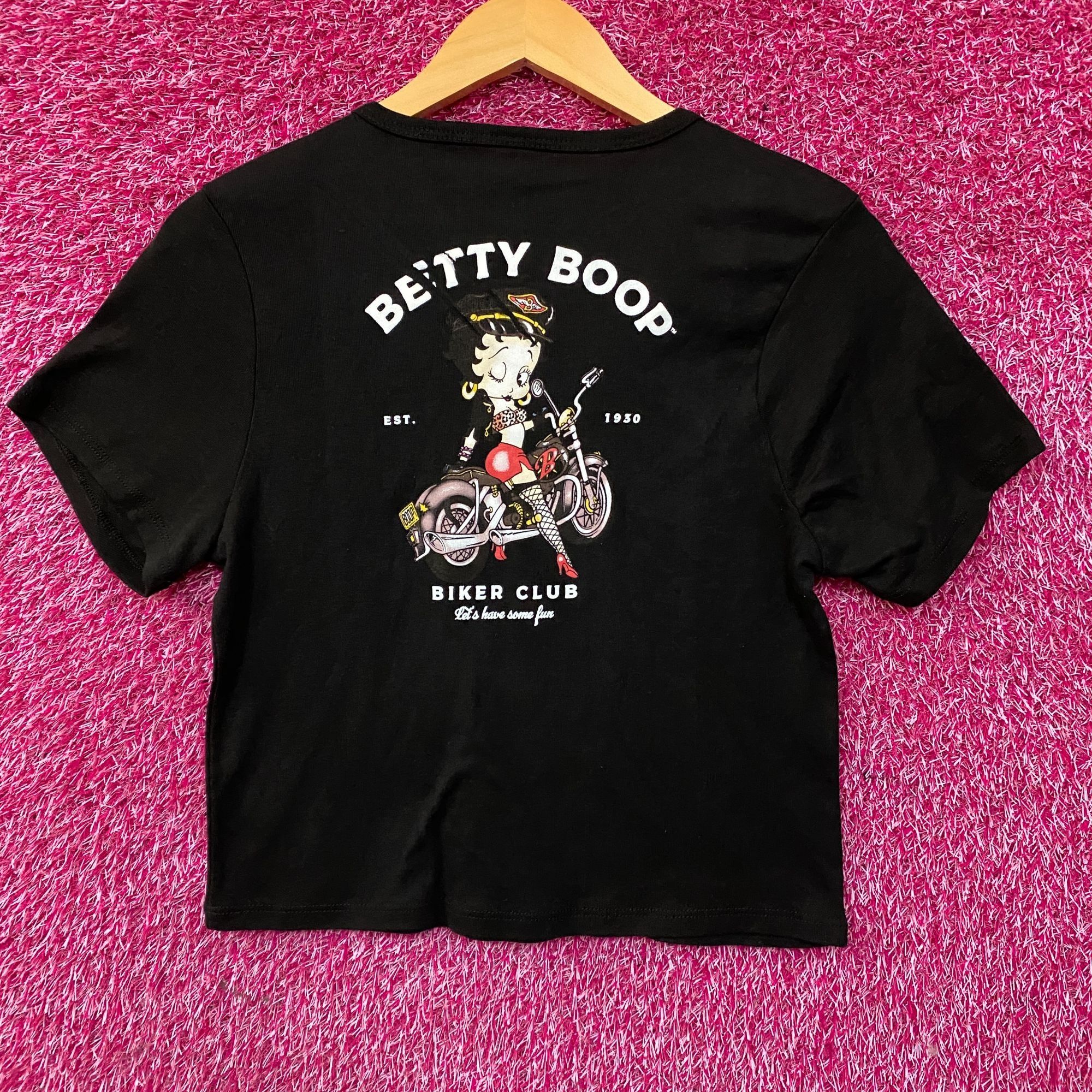 Ripple Junction Betty Boop Harley Davidson Y2K Style Croptop XL Size XL / US 12-14 / IT 48-50 - 4 Thumbnail
