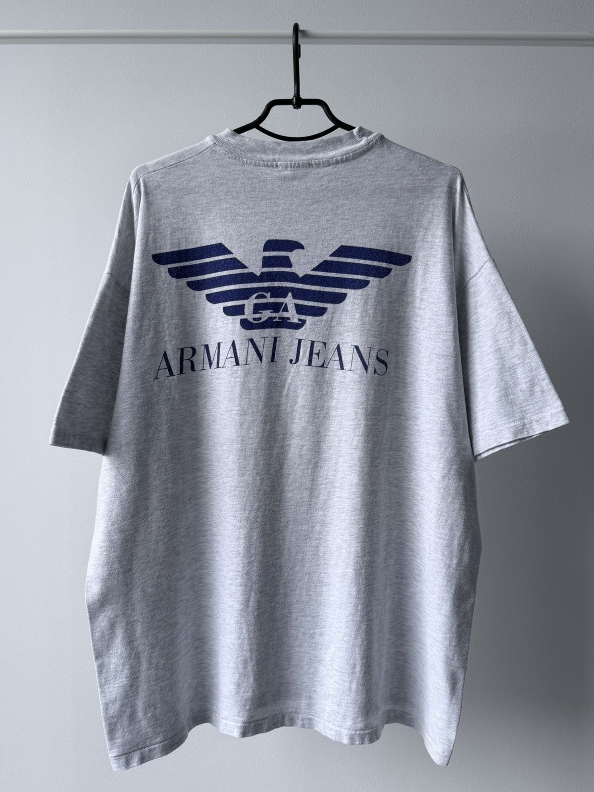 Vintage Vintage 90s Giorgio Armani Hanes Beefy Tag T-Shirt Tee Size US XL / EU 56 / 4 - 1 Thumbnail