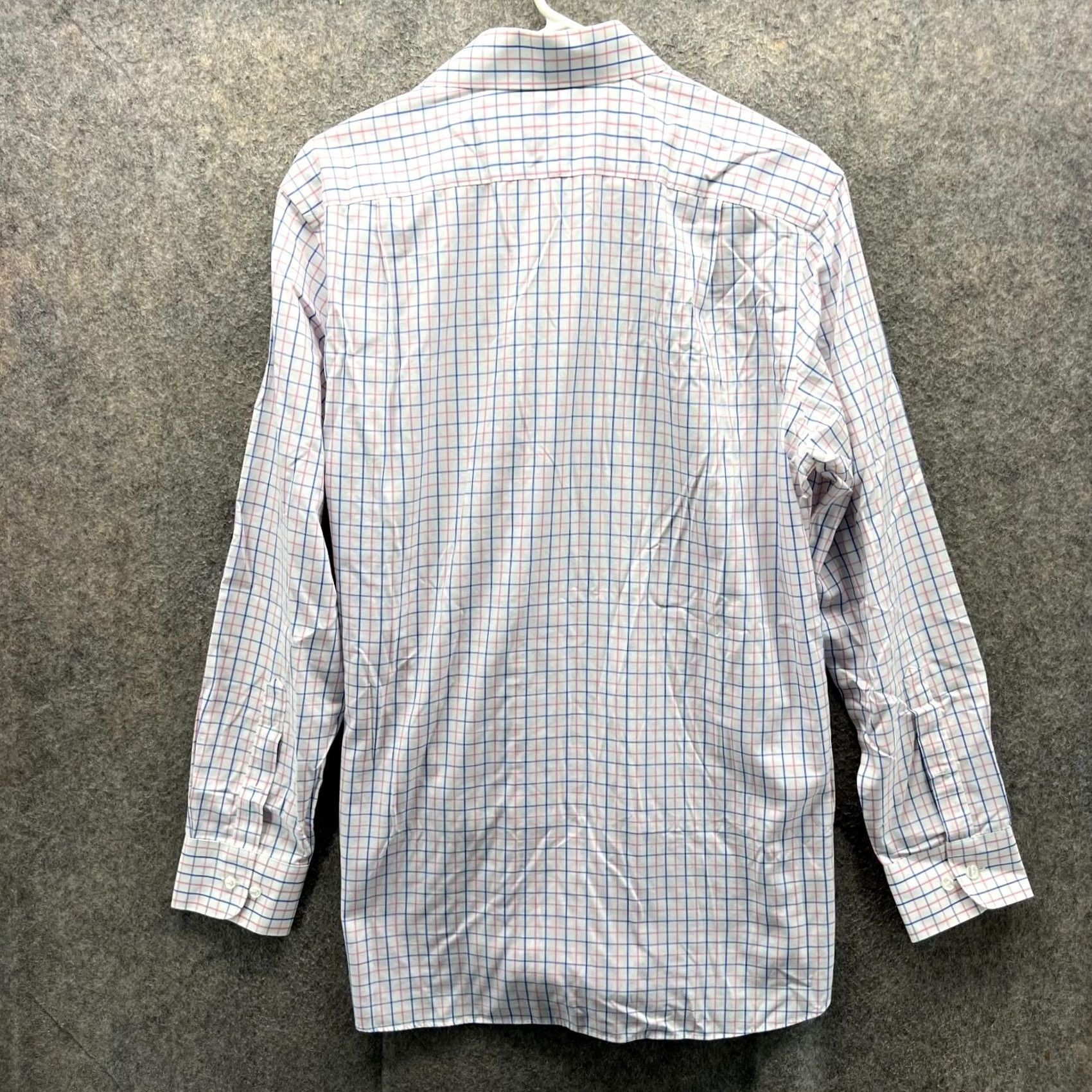 Bonobos Bonobos Shirt Mens 16/34 White Button-Down Wrinkle Preppy Dress Slim Windowpane Check Long Sleeve Button-Up Collared Size 42R - 2 Thumbnail