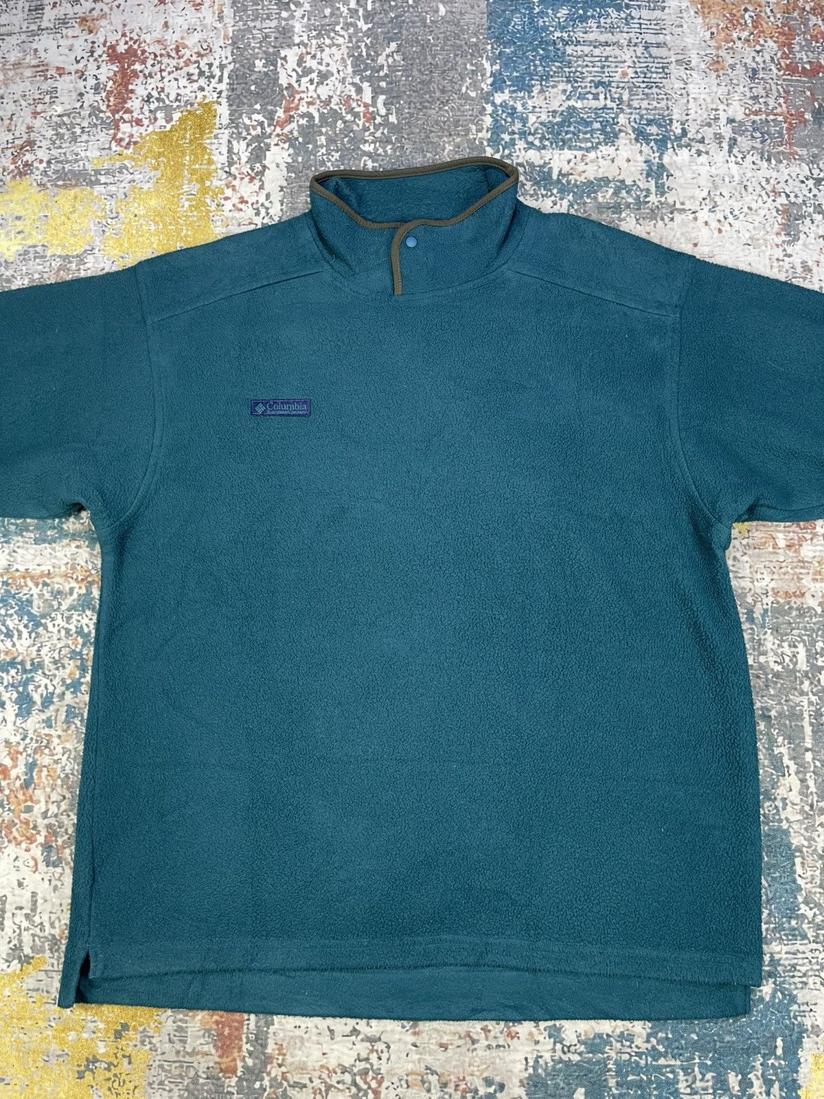 Columbia Vtg USA Columbia Sportswear Pull Over Fleece Sweatshirt Size US L / EU 52-54 / 3 - 2 Thumbnail
