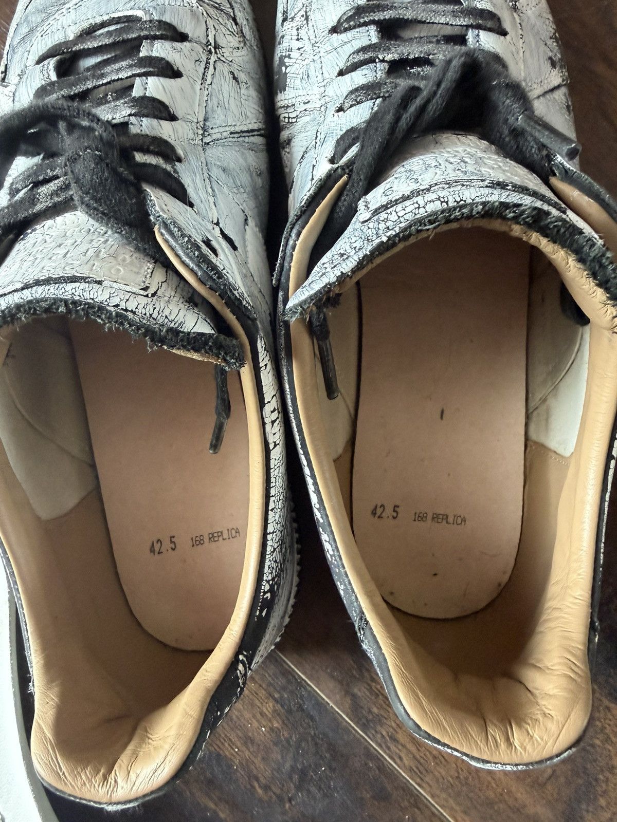 Maison Margiela Maison Margiela White Paint Gats Size US 8.5 / EU 41-42 - 11 Thumbnail