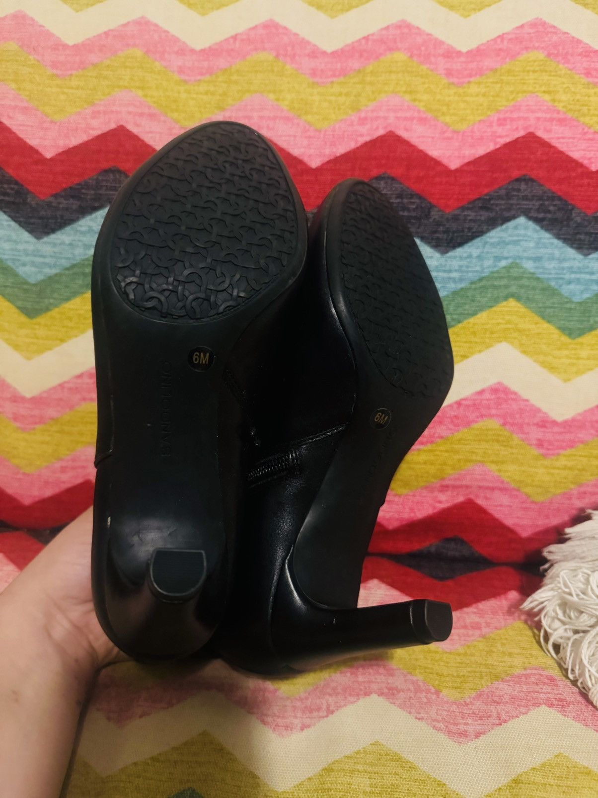 Other Bandolino Black Leather Ankle Boot Heels - Sz 6 Size US 6 / IT 36 - 3 Thumbnail