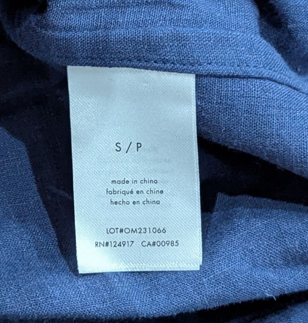 Onia Onia Linen Blend LS Button Up Shirt Blue S Size US S / EU 44-46 / 1 - 7 Thumbnail