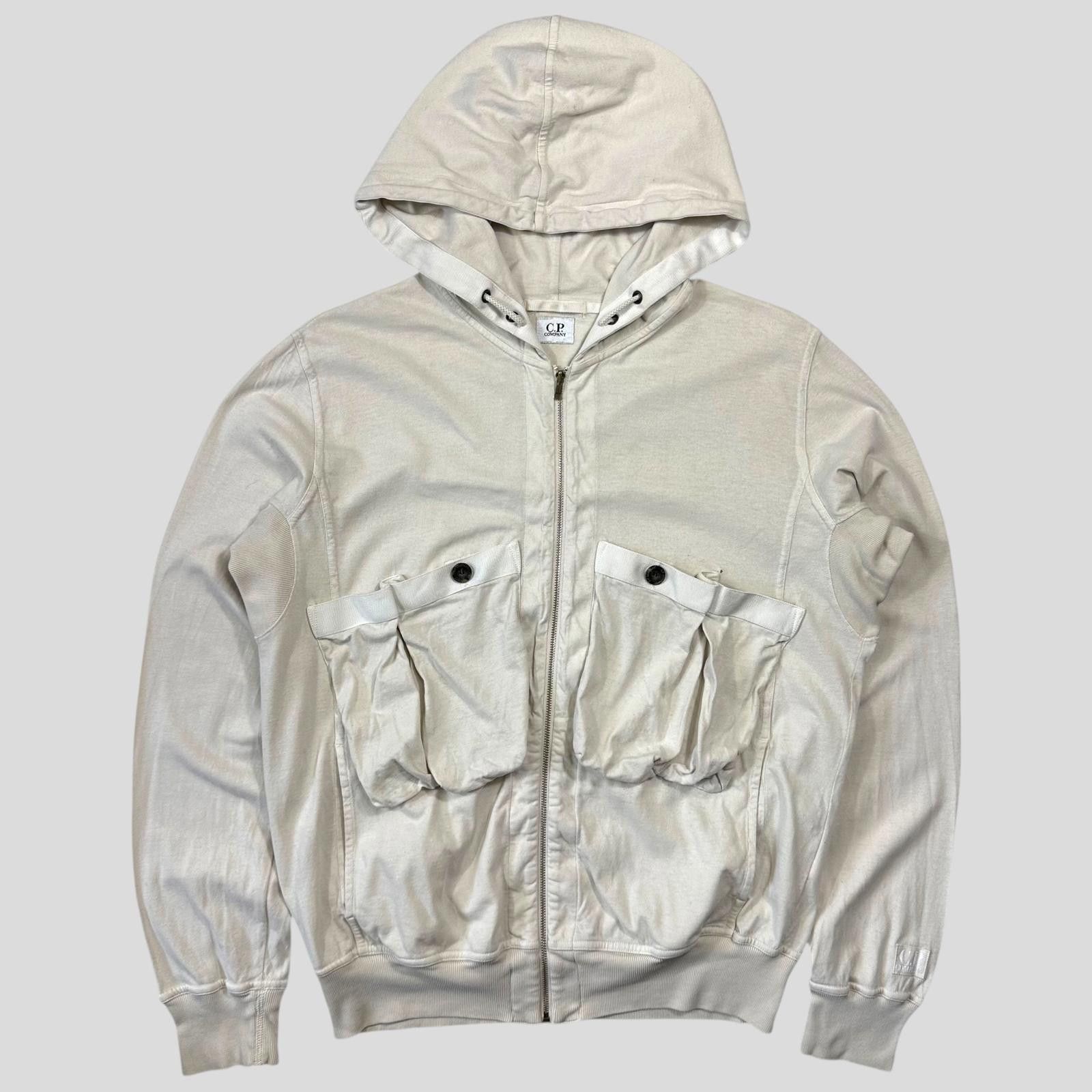 C.P. Company CP Company 2010 Multipocket Zip-up Cotton Logo Hoodie - M Size US M / EU 48-50 / 2 - 1 Thumbnail