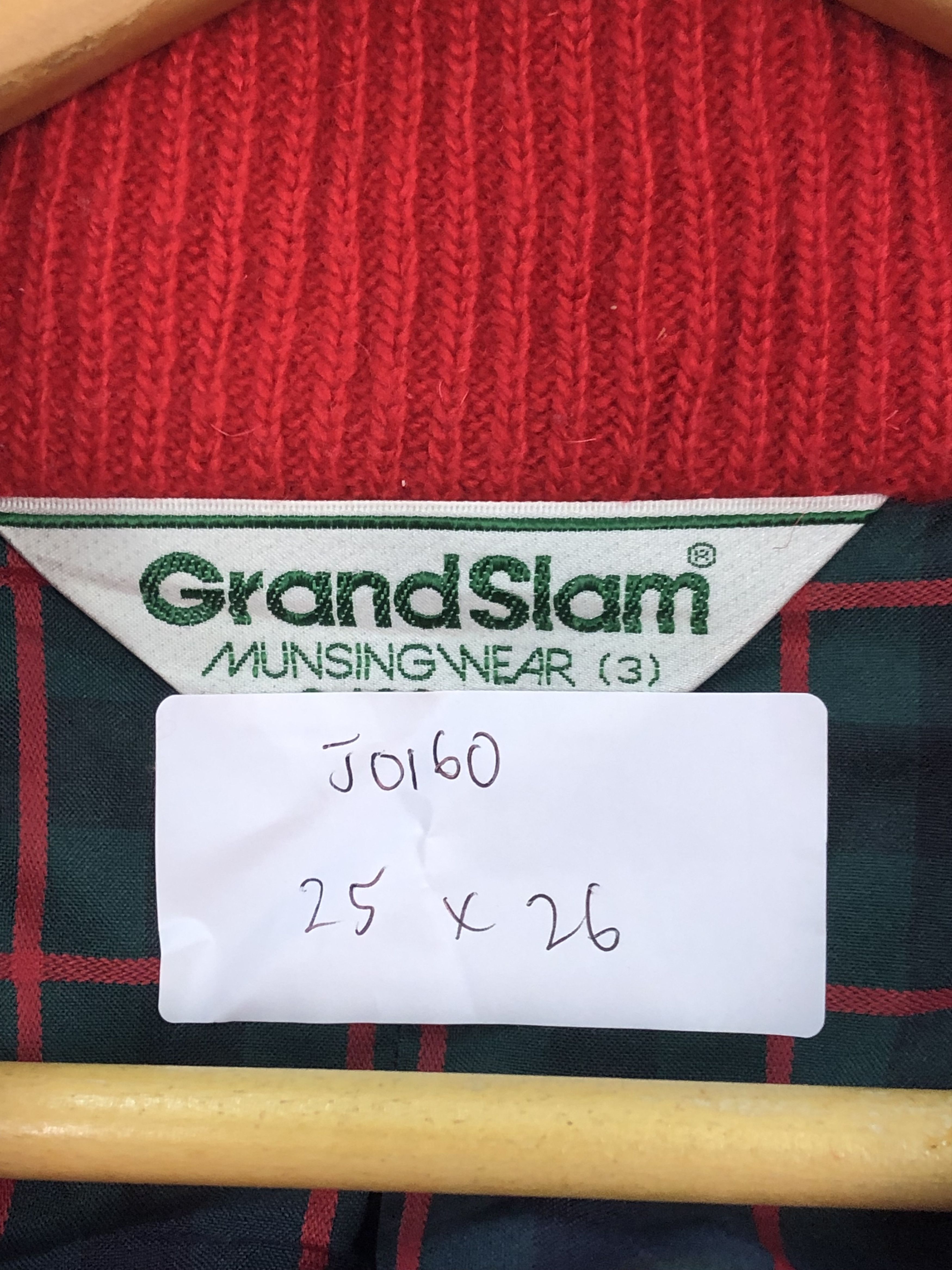Grand Slam Vintage 90s Grandslam Varsity Jacket Red J0160 Size US L / EU 52-54 / 3 - 9 Thumbnail