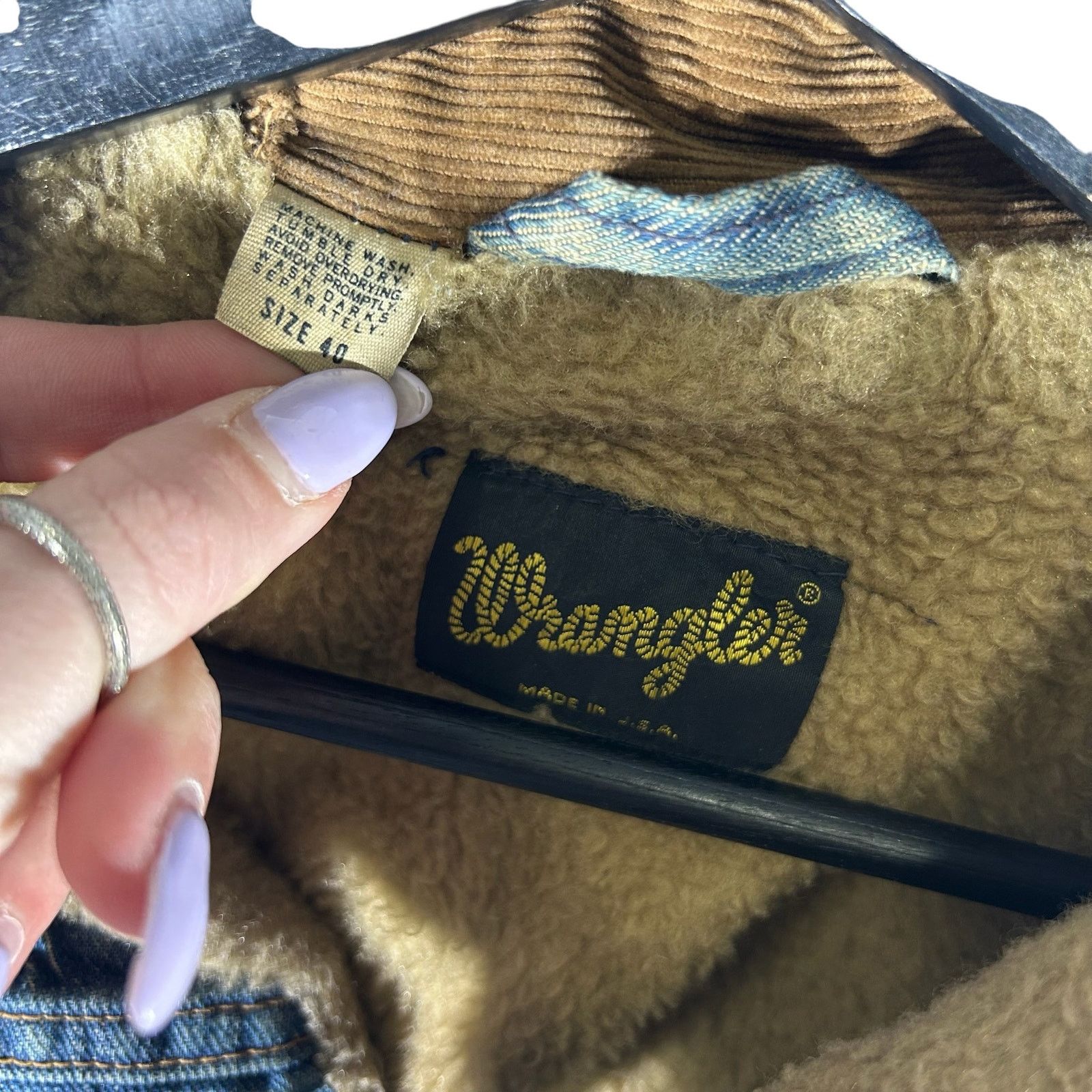 Wrangler Wrangler Sherpa Lined Denim Jacket Size US M / EU 48-50 / 2 - 8 Thumbnail