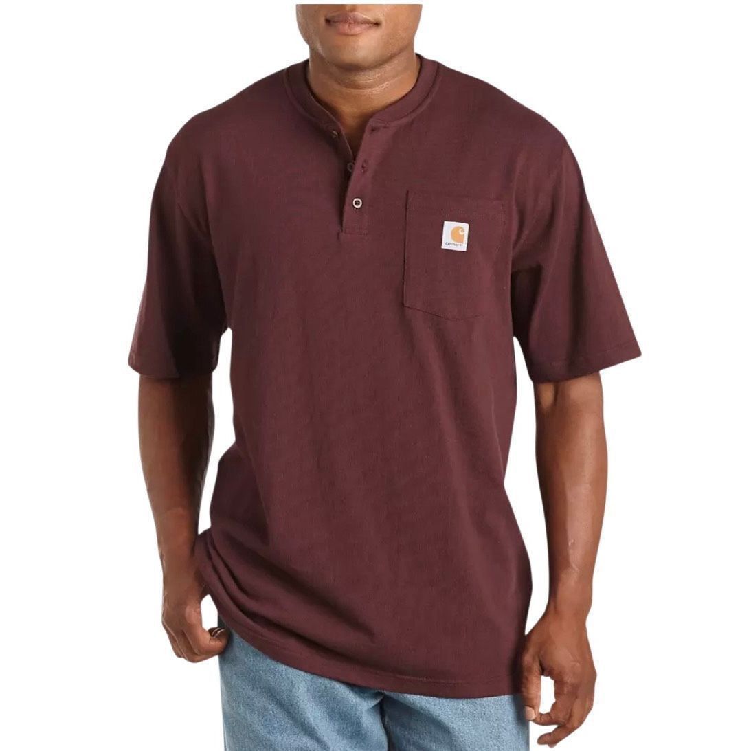 Carhartt Carhartt Pocket Henley T-Shirt Cotton Loose Fit Men M Short Size US M / EU 48-50 / 2 - 1 Thumbnail