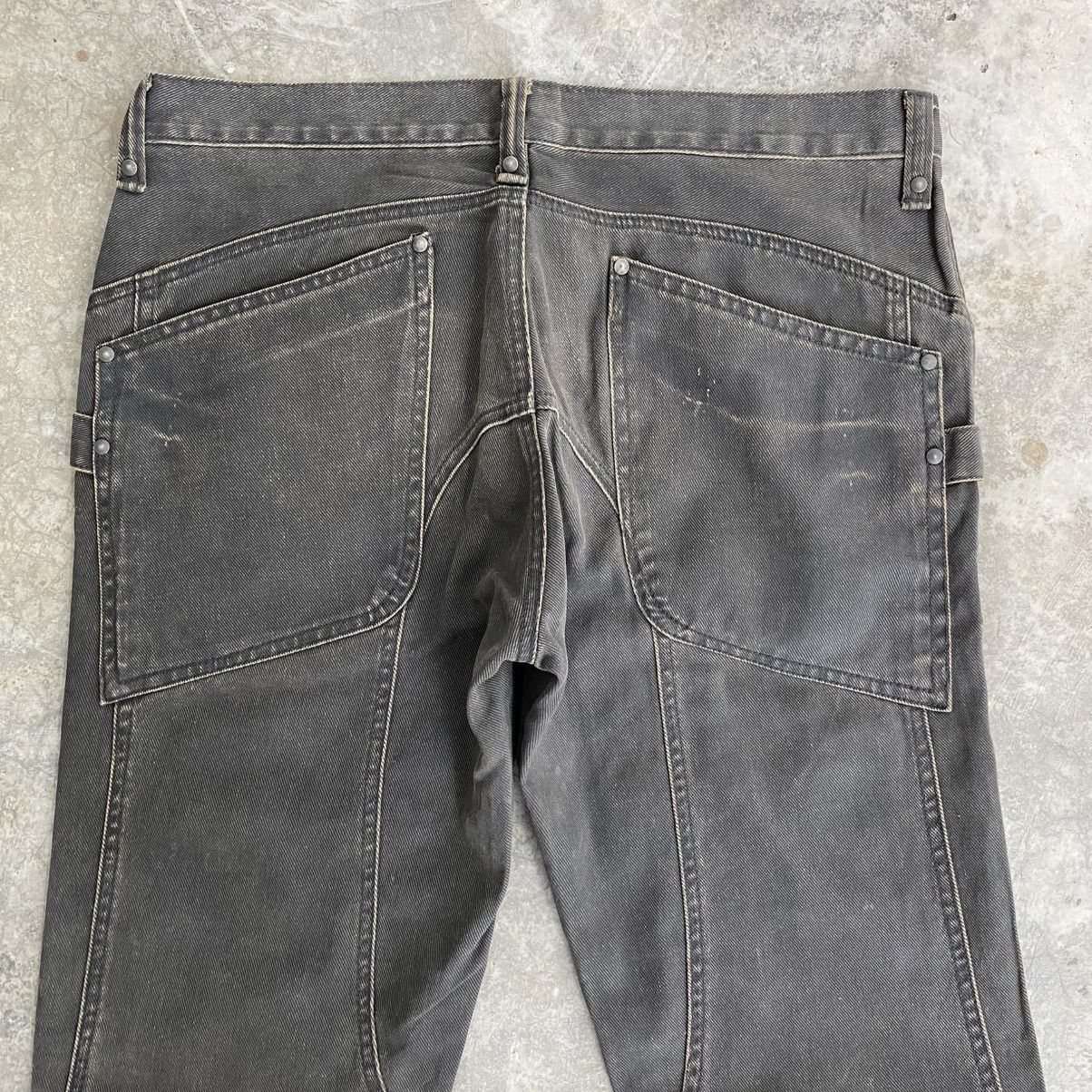 JACKROSE 2000’s Jackrose Coated Panelled Super Flared Jeans Size US 32 / EU 48 - 15 Thumbnail