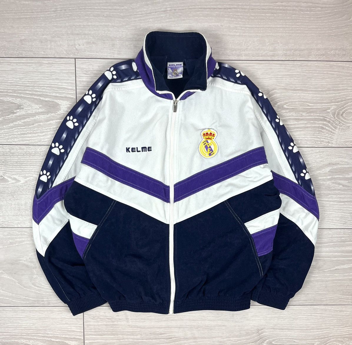 Rare Real Madrid Kelme Vintage 1997 Soccer Track Jacket