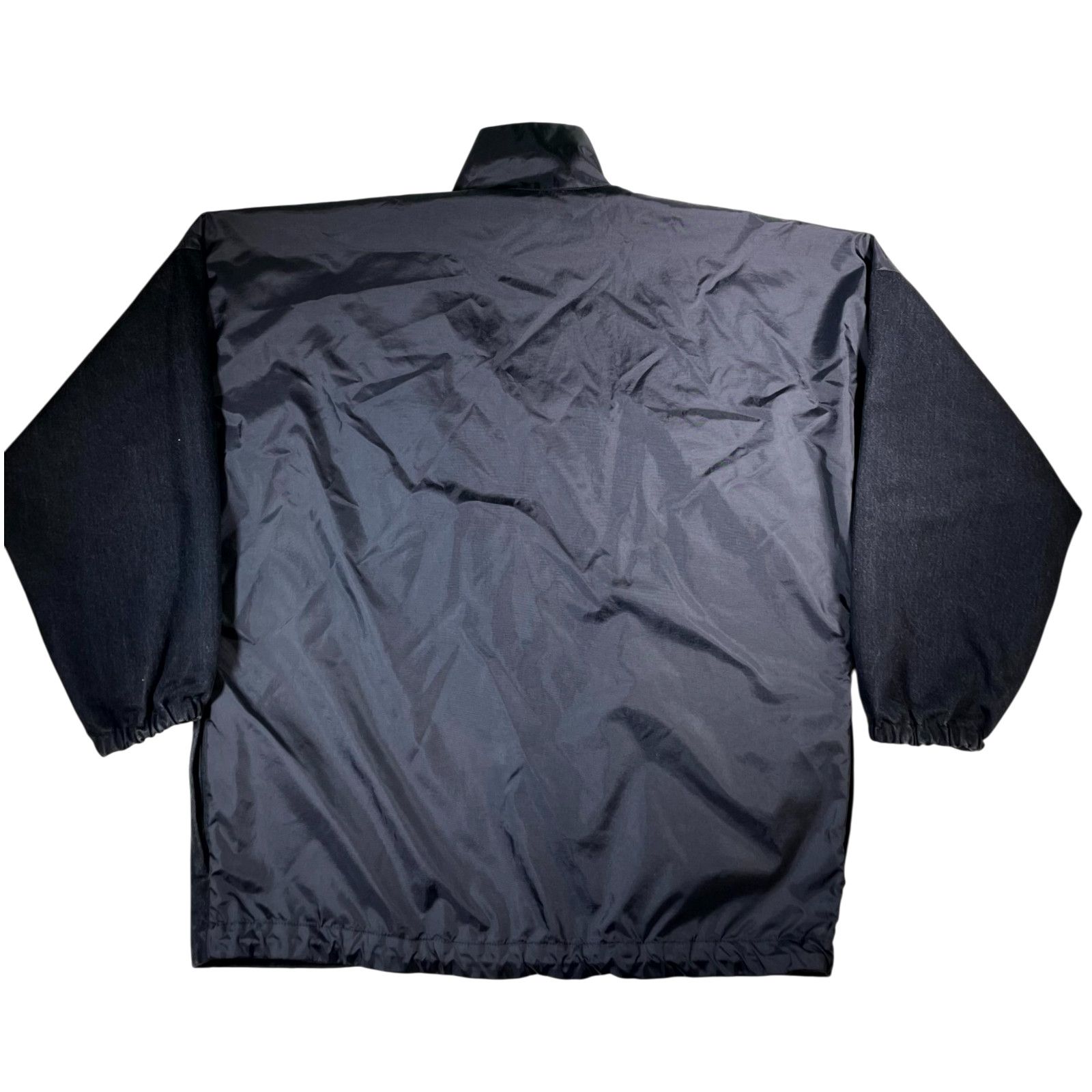 Balenciaga Balenciaga Denim Nylon Black & White Track Jacket Size US XL / EU 56 / 4 - 2 Thumbnail