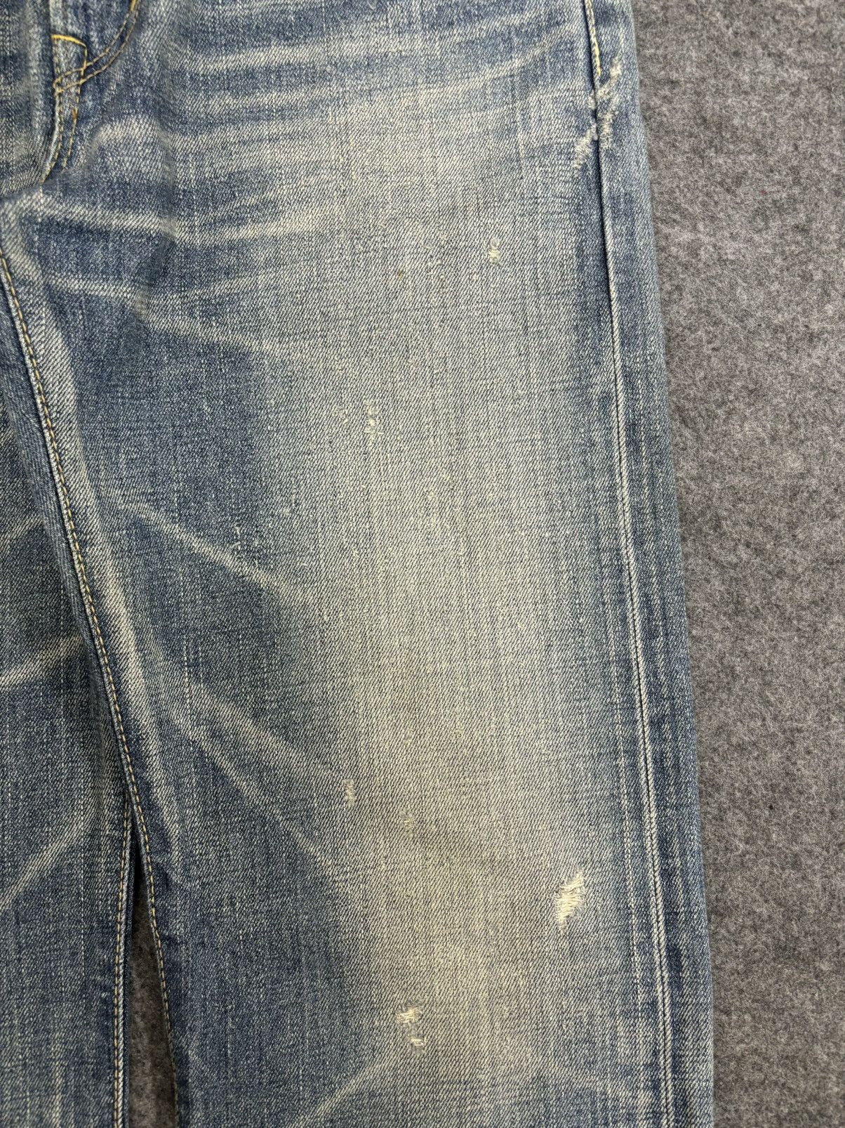 Edwin 💥Insane 90s Style💥Edwin 504ZX Slevedge Distressed Denim F538 Size US 31 - 6 Thumbnail