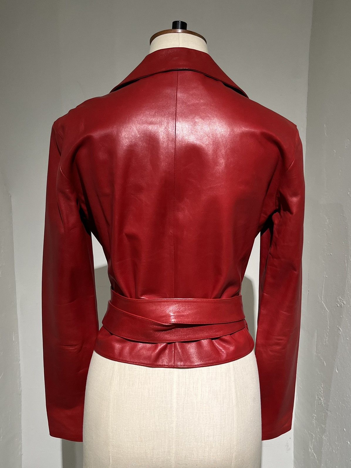 Gucci 2001 Tom Ford Wrap Leather Shirt Size S / US 4 / IT 40 - 2 Thumbnail
