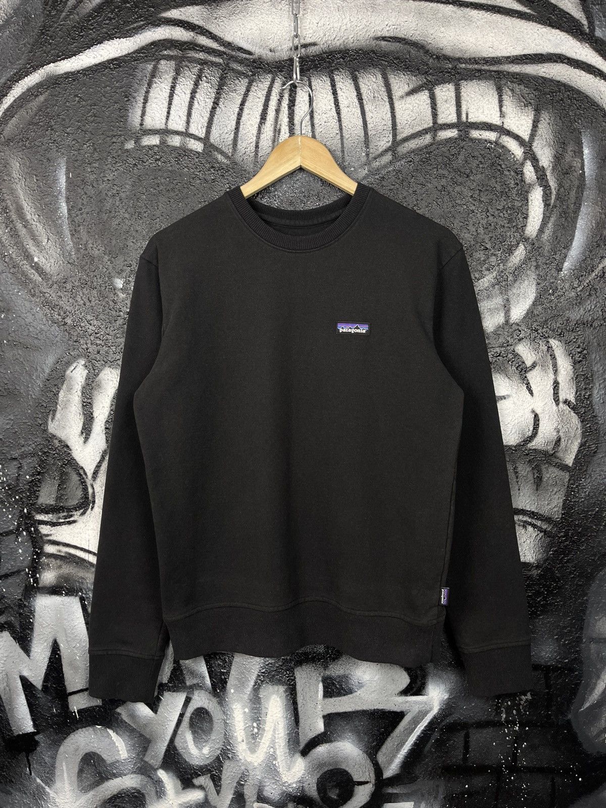Patagonia Patagonia Regular Fit Black Organic Cotton Sweatshirt Men’s Size US S / EU 44-46 / 1 - 2 Thumbnail