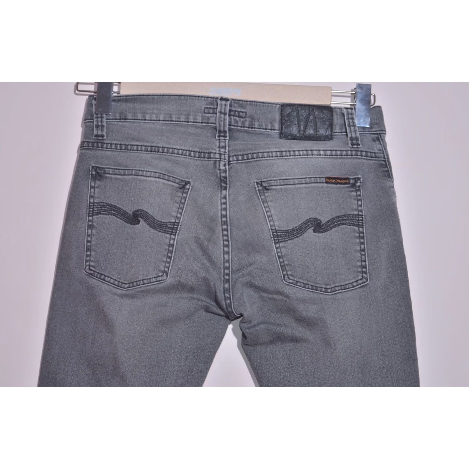 Nudie Jeans Nudie Jeans Slim Jeans Mens W30 L30 Mid Grey Stretch Tight Terry 5-Pocket Denim Slim Skinny Jeans W30 L30 Size US 30 / EU 46 - 5 Thumbnail