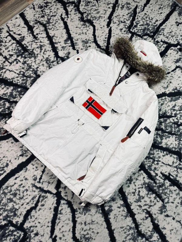 Other Geographical Norway XL winter anorak jacket white logo Size US XL / EU 56 / 4 - 2 Thumbnail