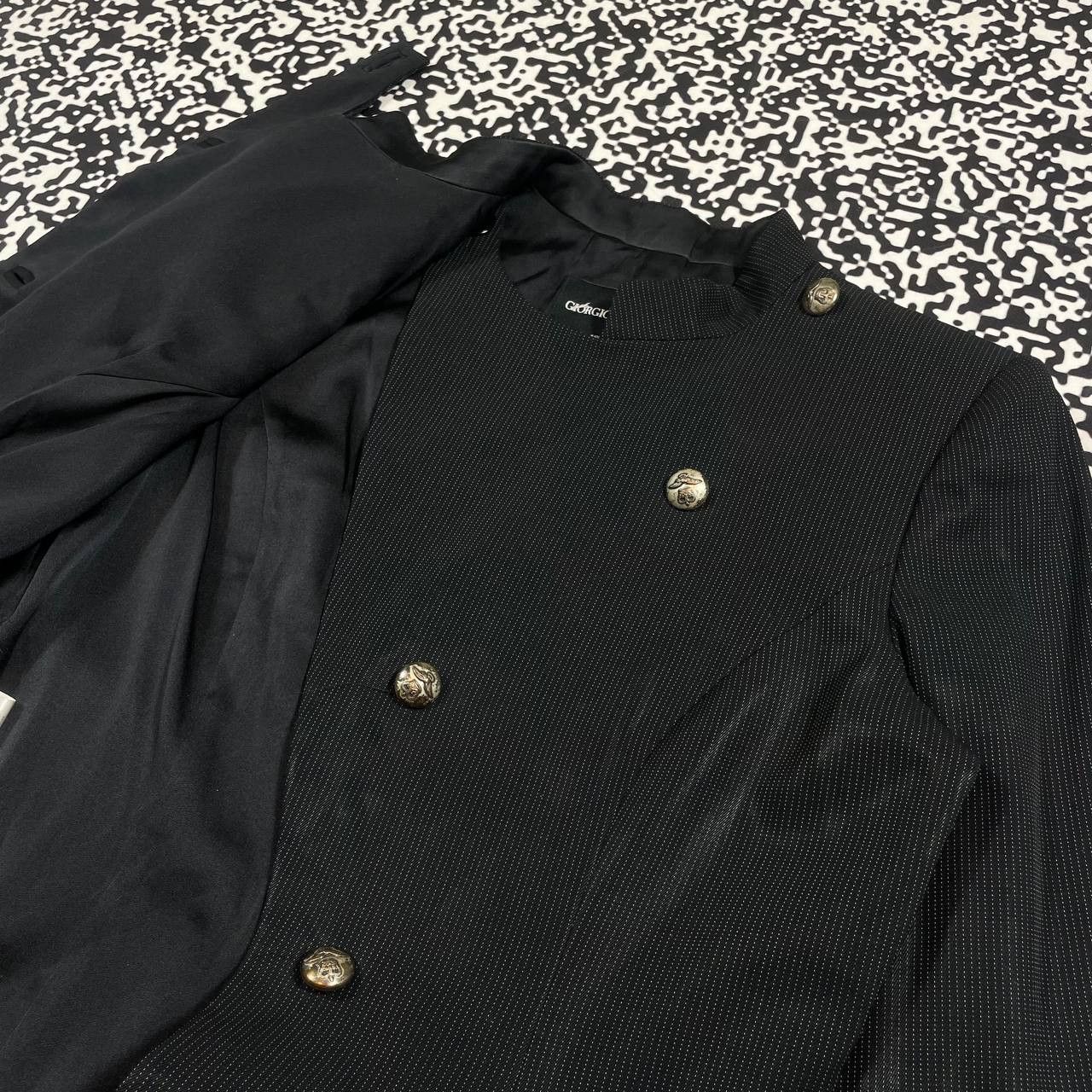 Giorgio Armani Vintage 90s Giorgio Armani Luxury Flared Napoleon Blazer Size M / US 6-8 / IT 42-44 - 14 Thumbnail