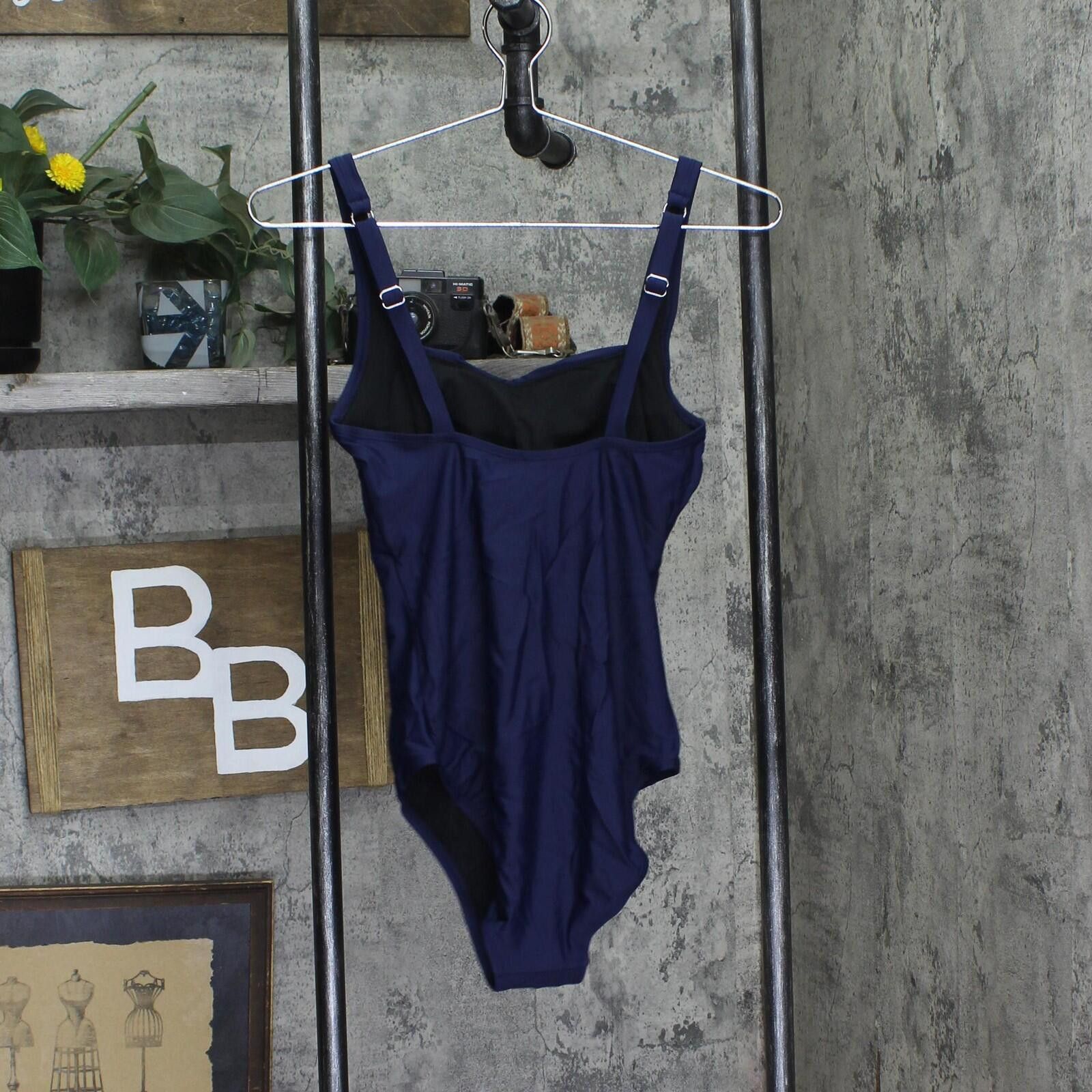 Other Nwt Cupshe Neck Twist-front One Piece Swimsuit Navy Blue S Size ONE SIZE - 2 Thumbnail