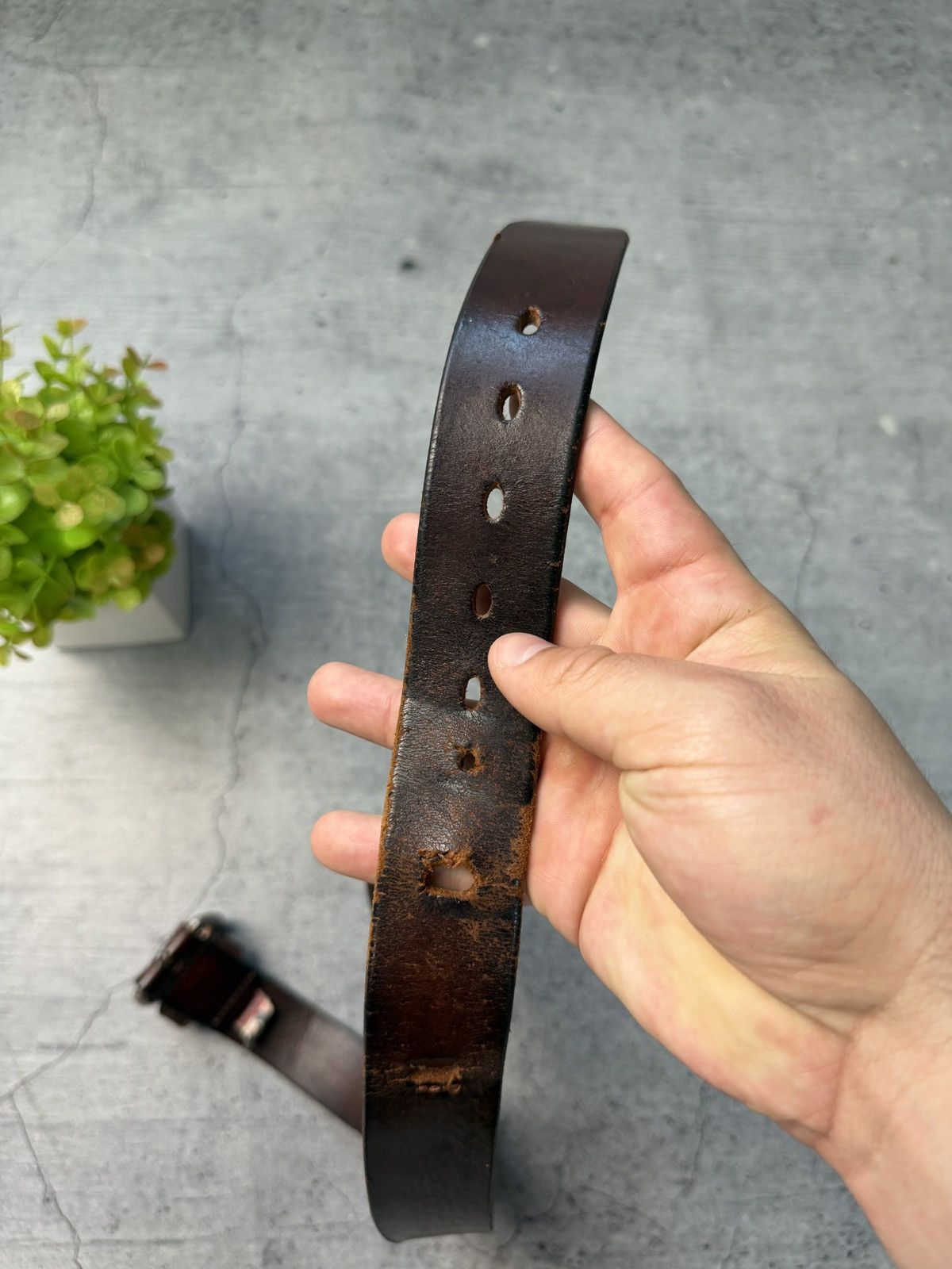 Hysteric Glamour 00’s NUMBER NINE STYLE LEATHER RARE Y2K BELT VINTAGE Size ONE SIZE - 5 Thumbnail