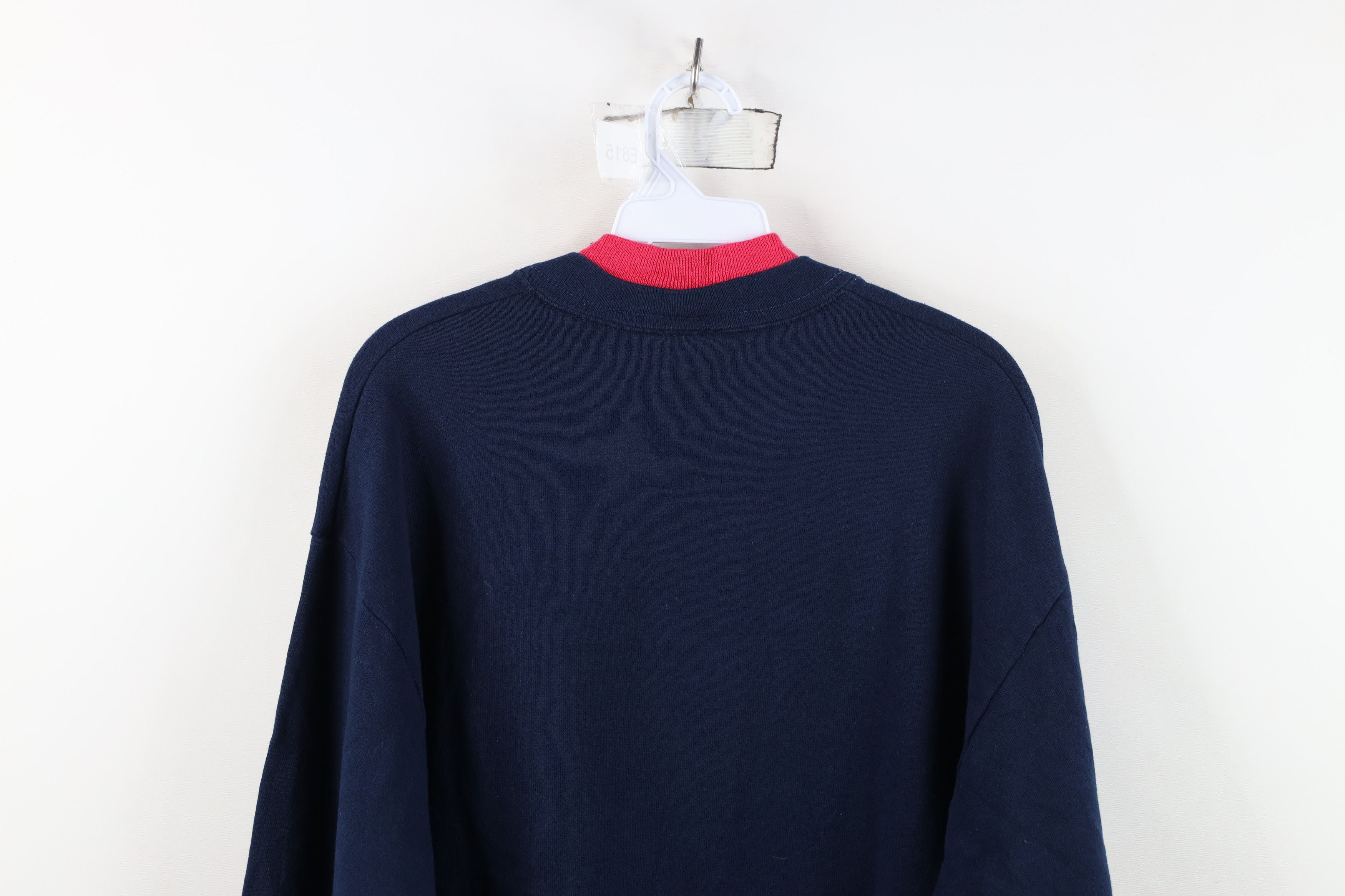 Vintage Vintage 90s Streetwear Bird Flower Sweatshirt Blue USA Size L / US 10 / IT 46 - 13 Thumbnail